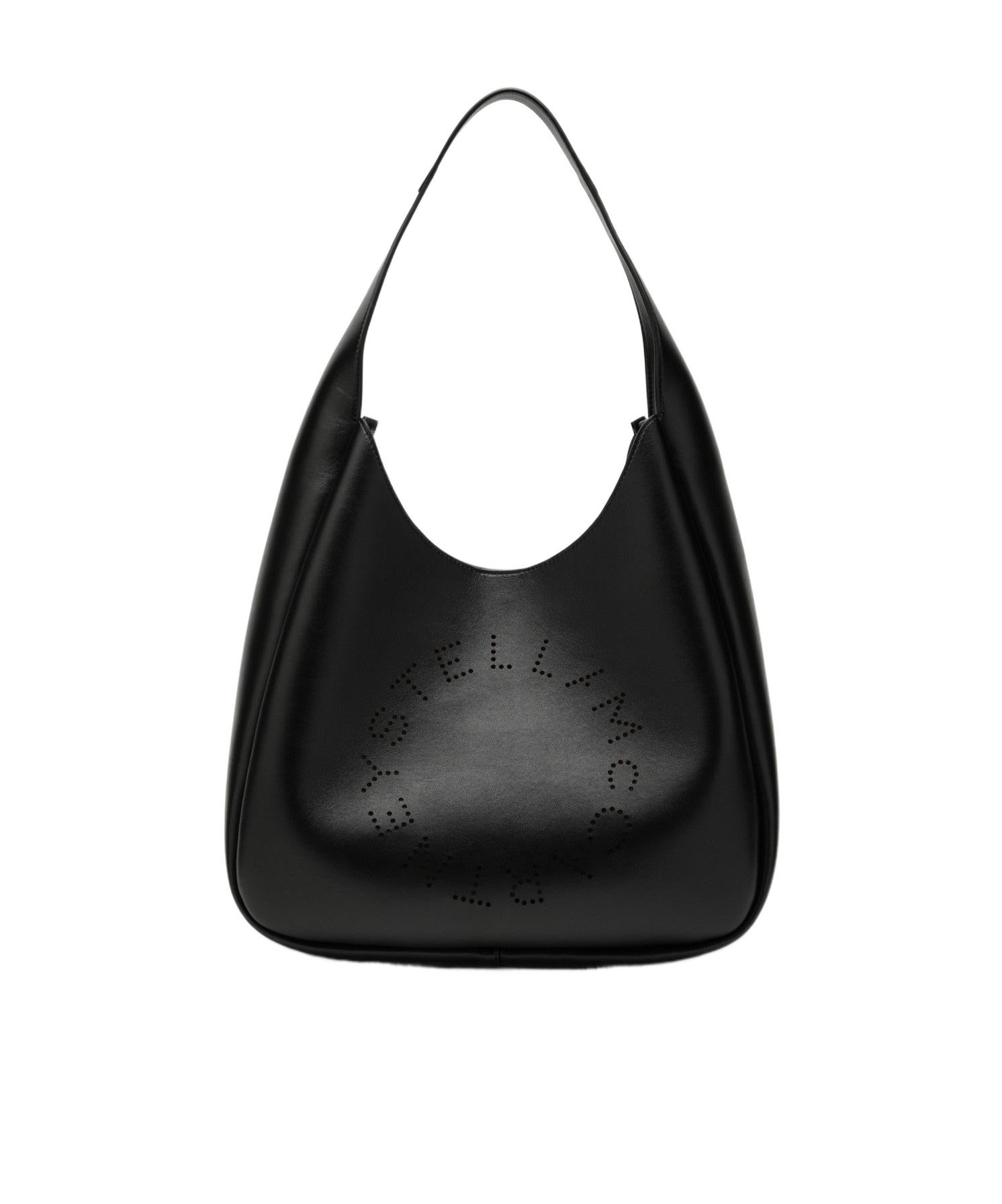 Stella Mccartney Cut-out Logo Tote Bag In Black
