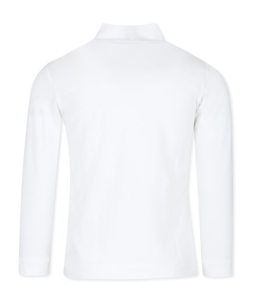 Monnalisa Logo-appliqué T-shirt In White