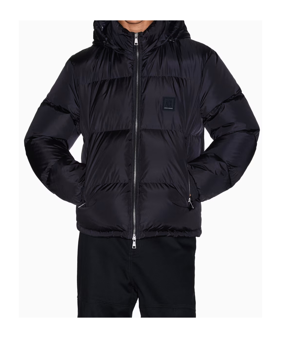 Armani Exchange Padded Jacket In Black