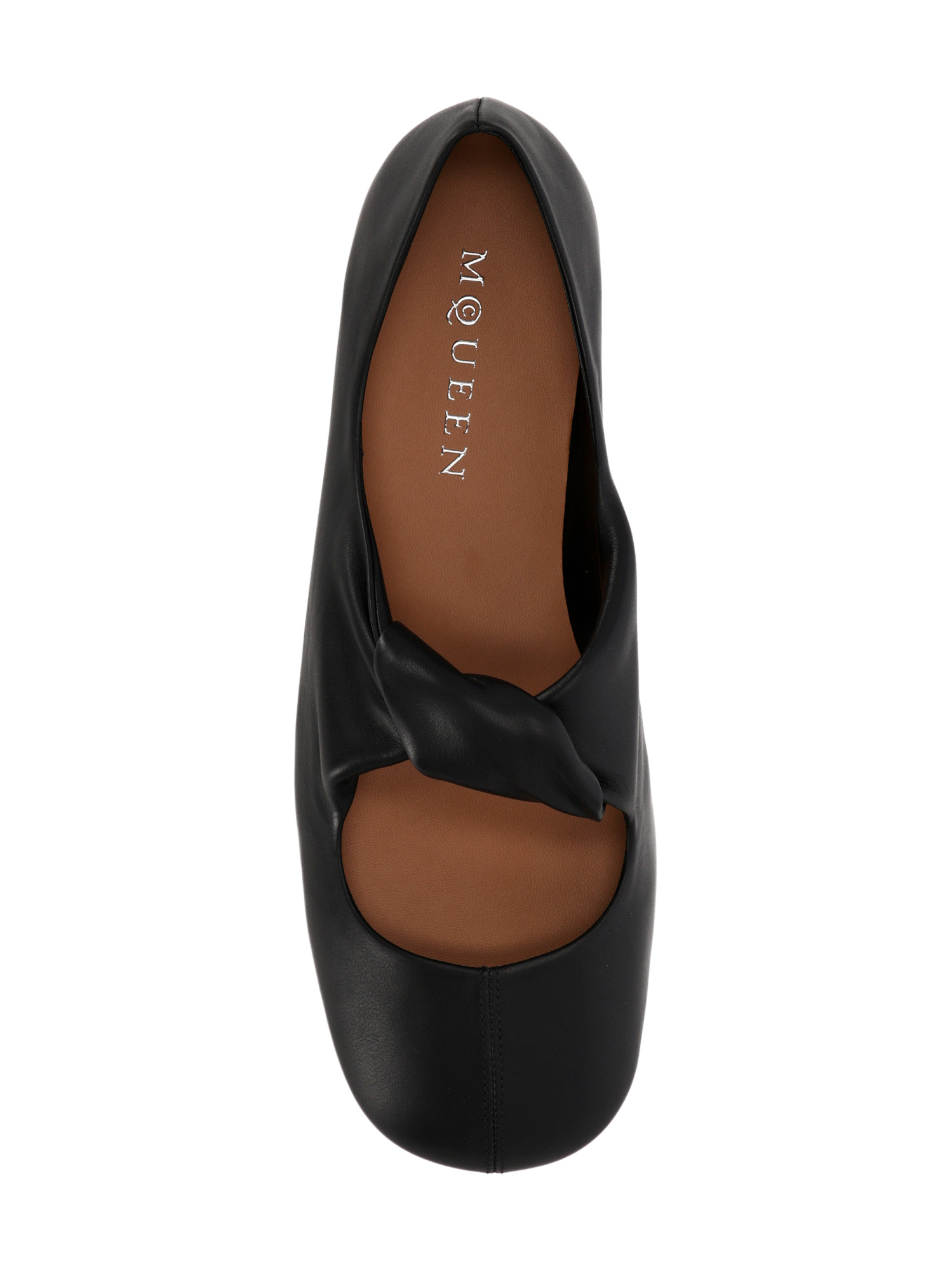 ALEXANDER MCQUEEN TWIST-DETAILING BALLET FLATS
