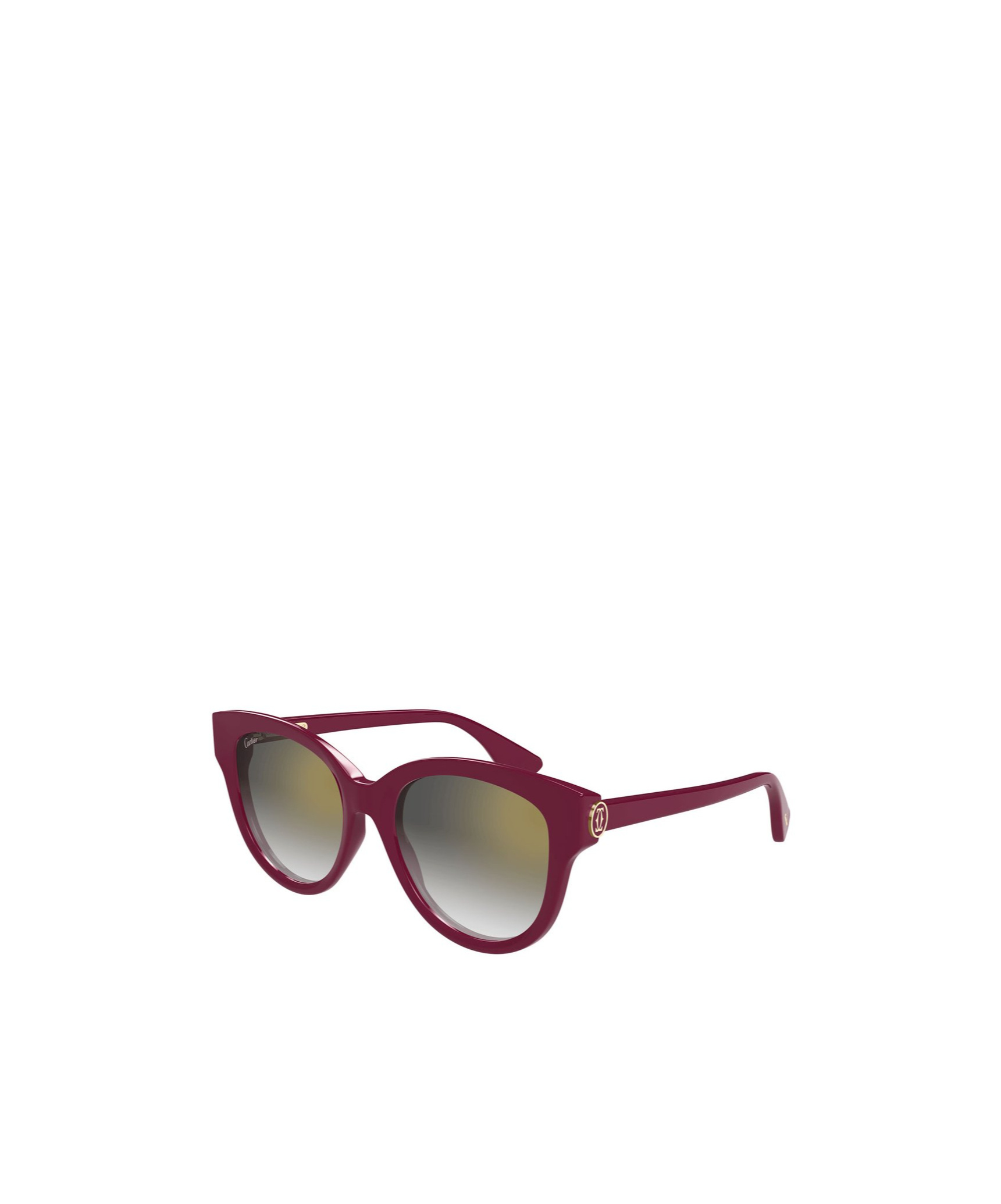 Cartier Round Frame Sunglasses In Multicolor