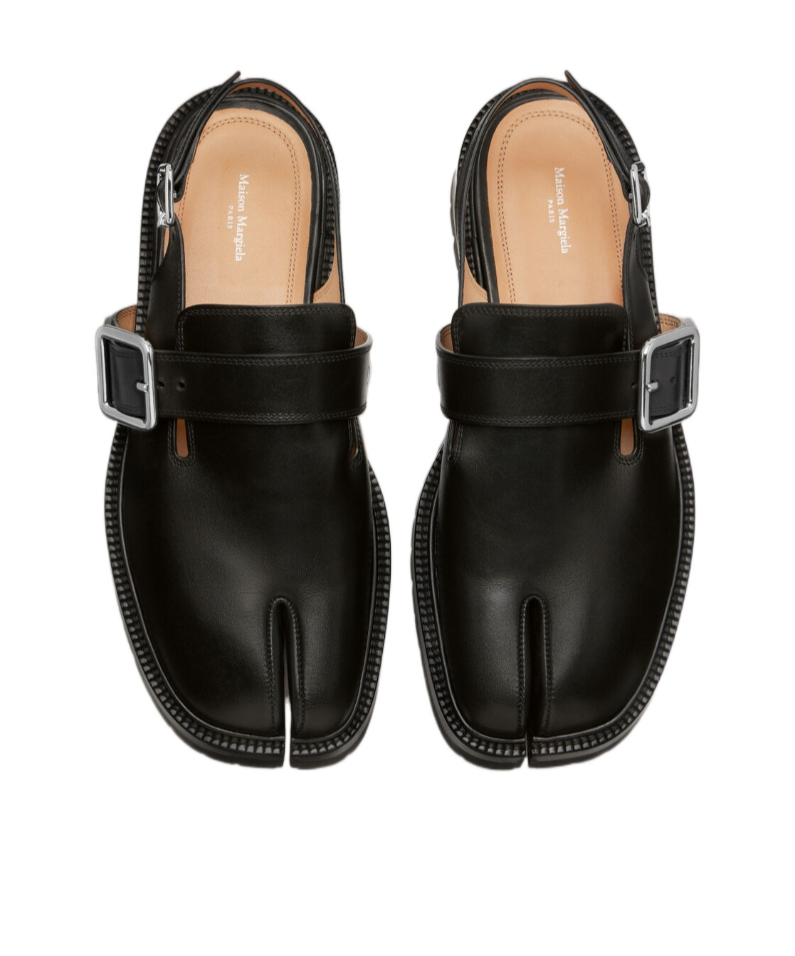 Maison Margiela Tabi County Sandals In H8396 Black