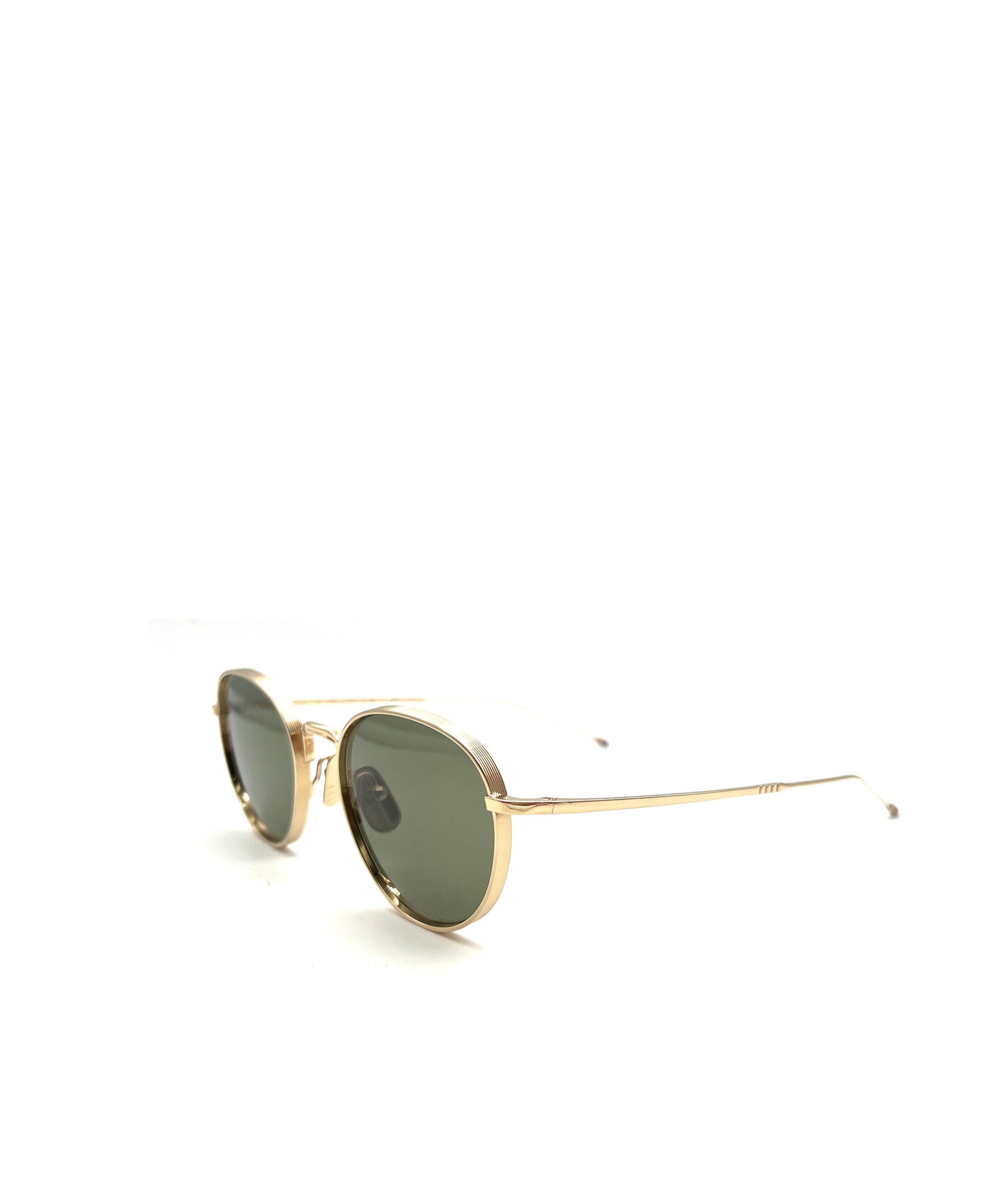 Thom Browne Eyewear Round Frame Sunglasses In Green