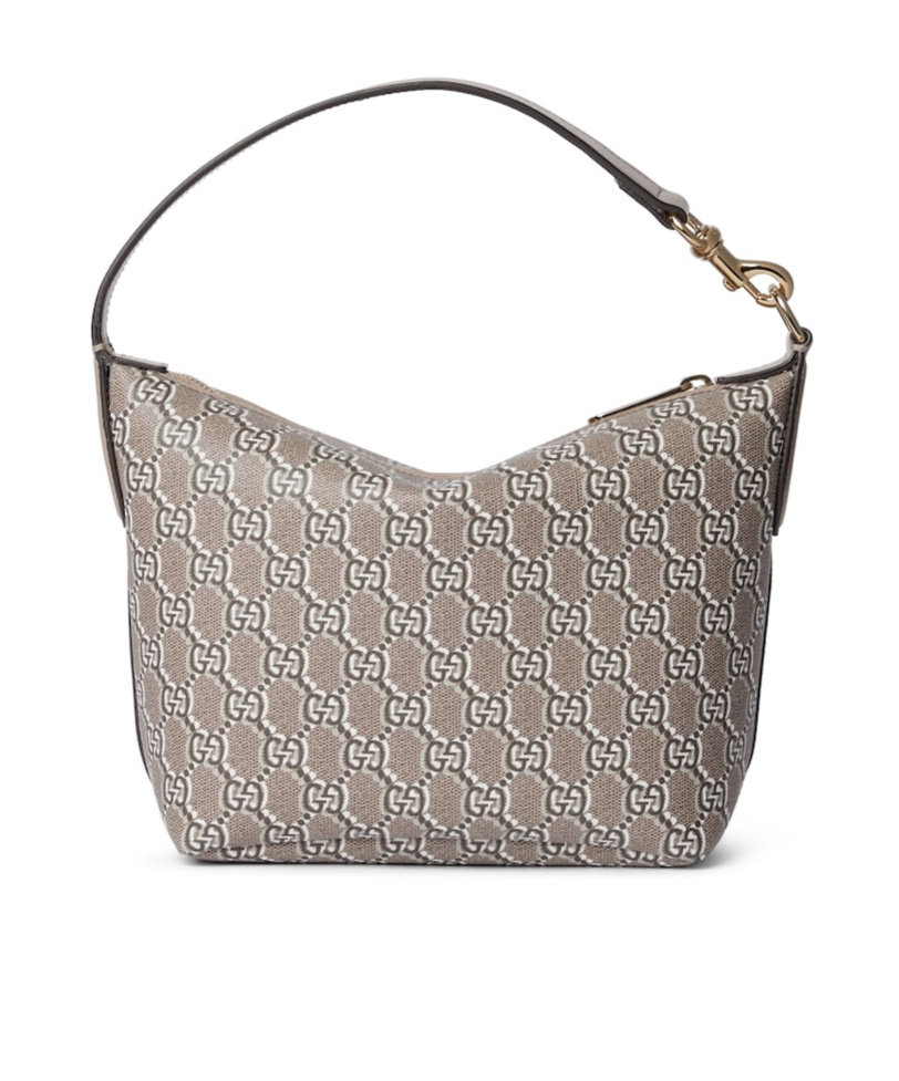Gucci 'monogram' Shoulder Bag In Nude