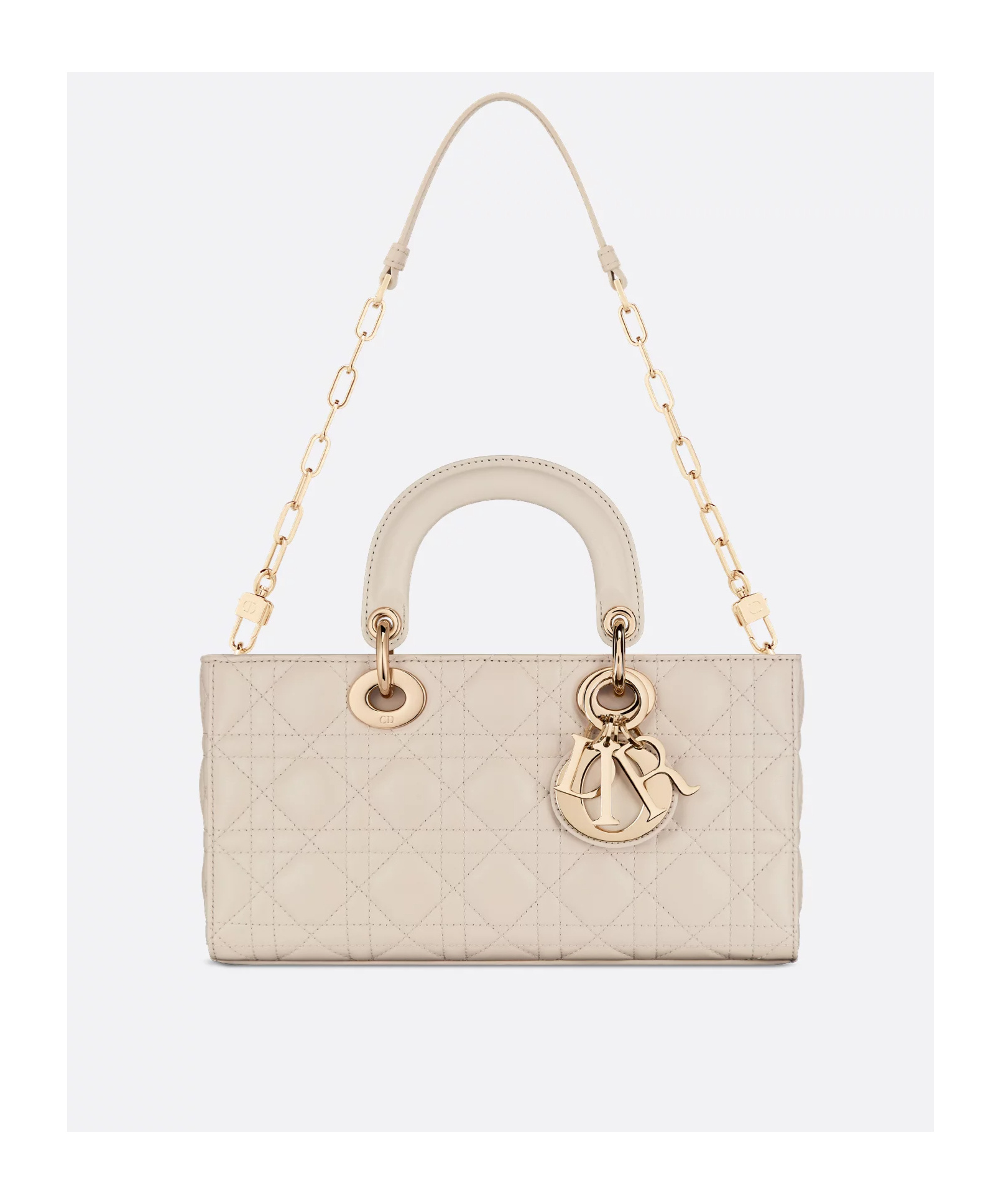 Dior Medium Lady D-joy Bag In Vintage Beige
