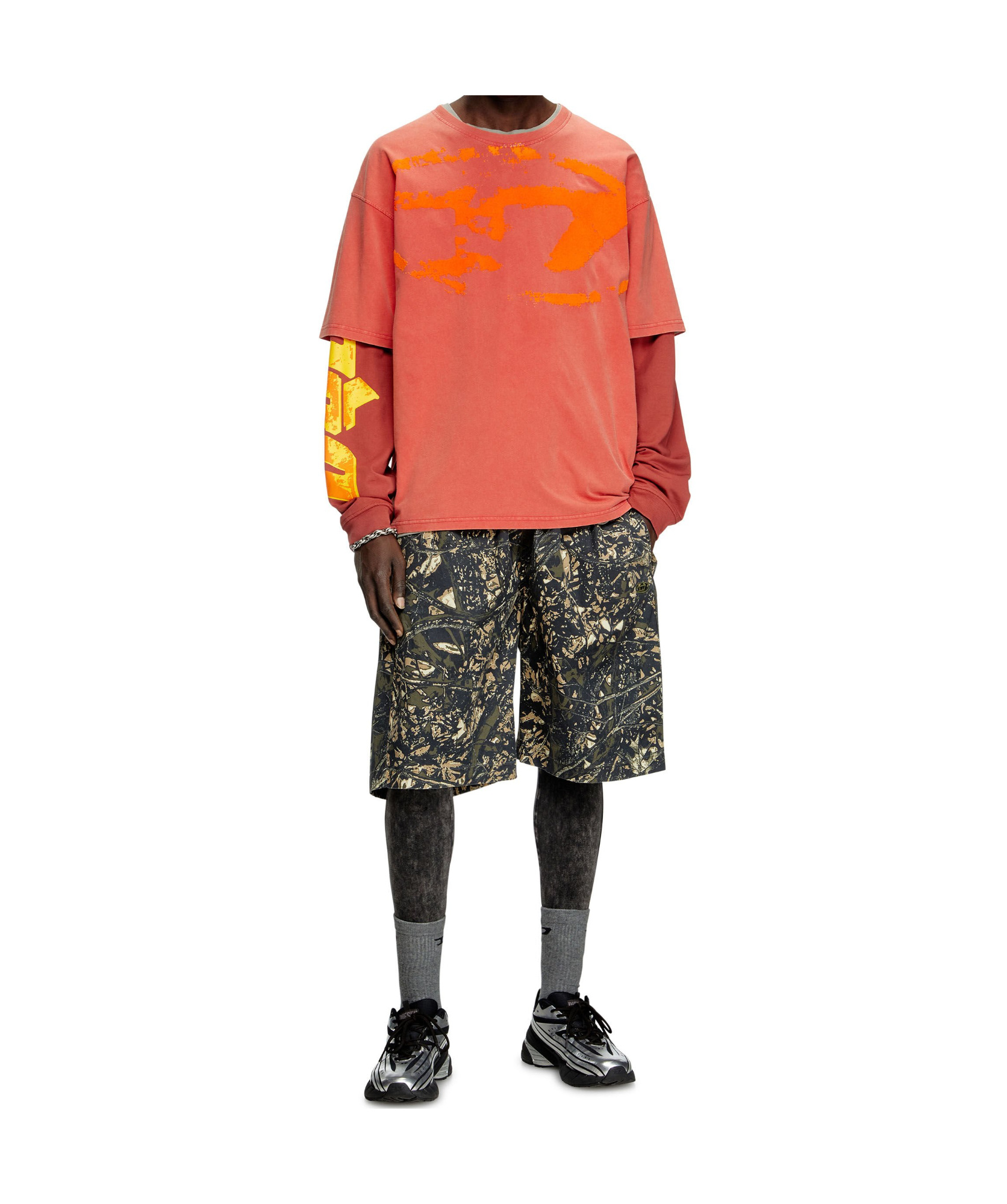 Diesel Short-sleeved T-shirt In Pink
