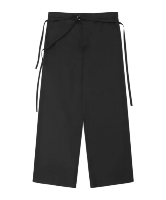 Heliot Emil Spectra Tie-fastening Tailored Trousers In Black