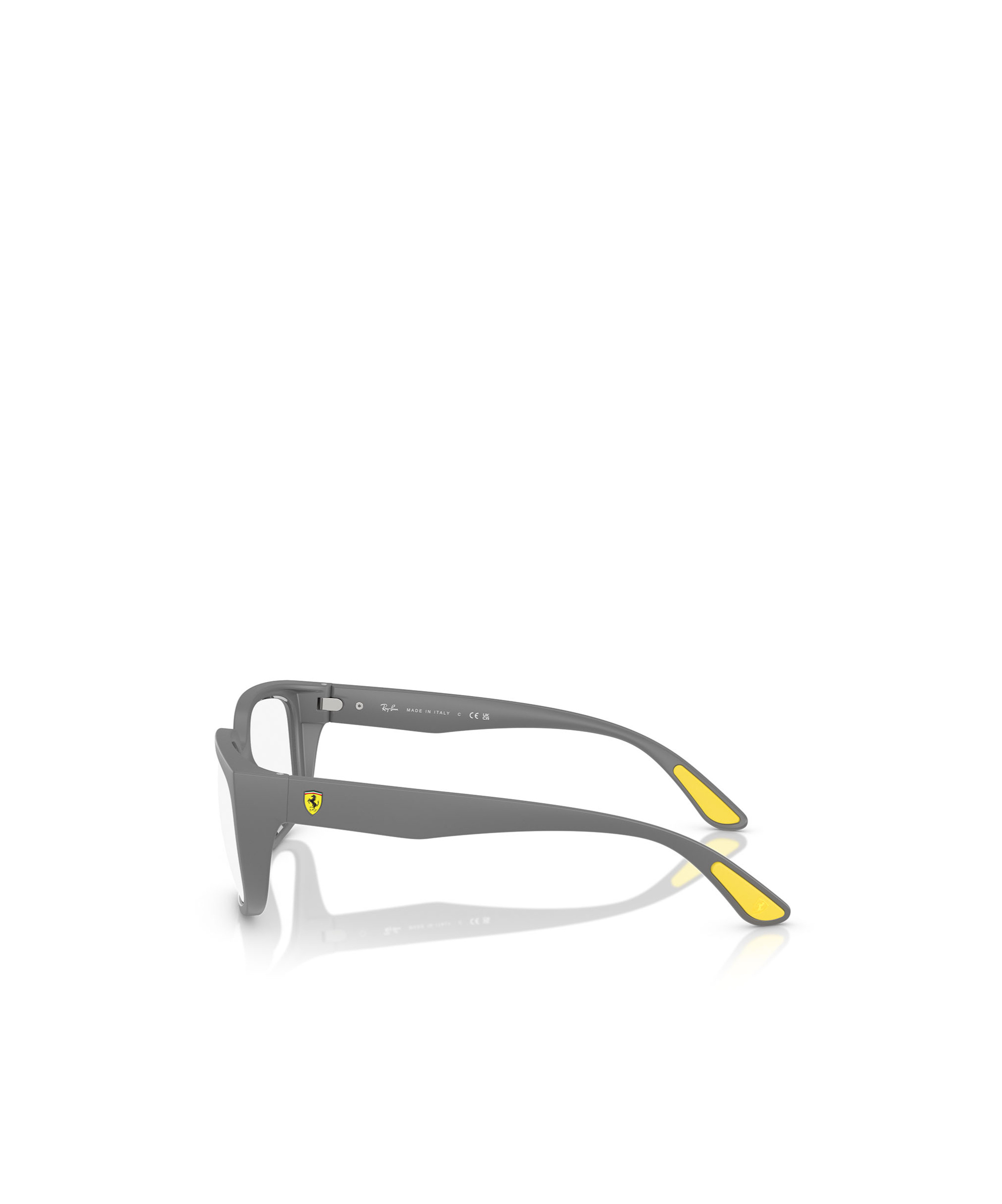 Ray Ban Geometric Flat Mirror In Gray