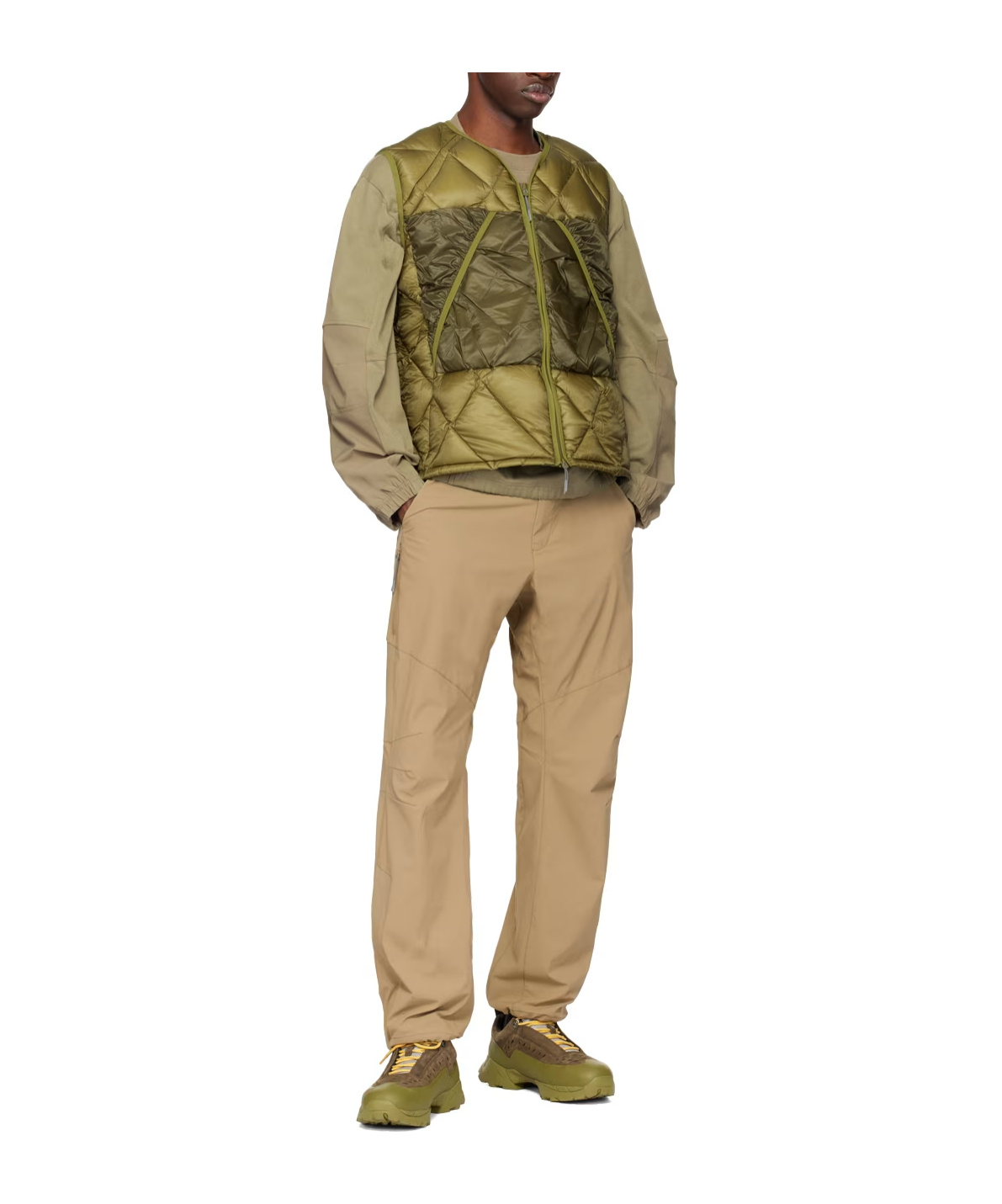 Roa Lightweight Down Vest In Green