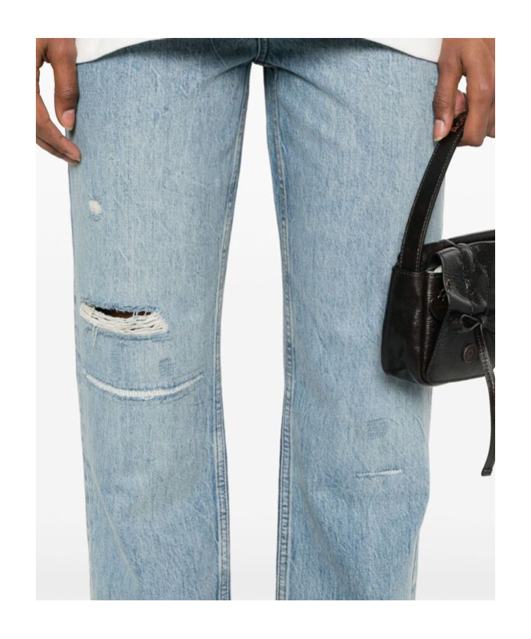 ANINE BING BENSON HIGH-RISE STRAIGHT-LEG JEANS