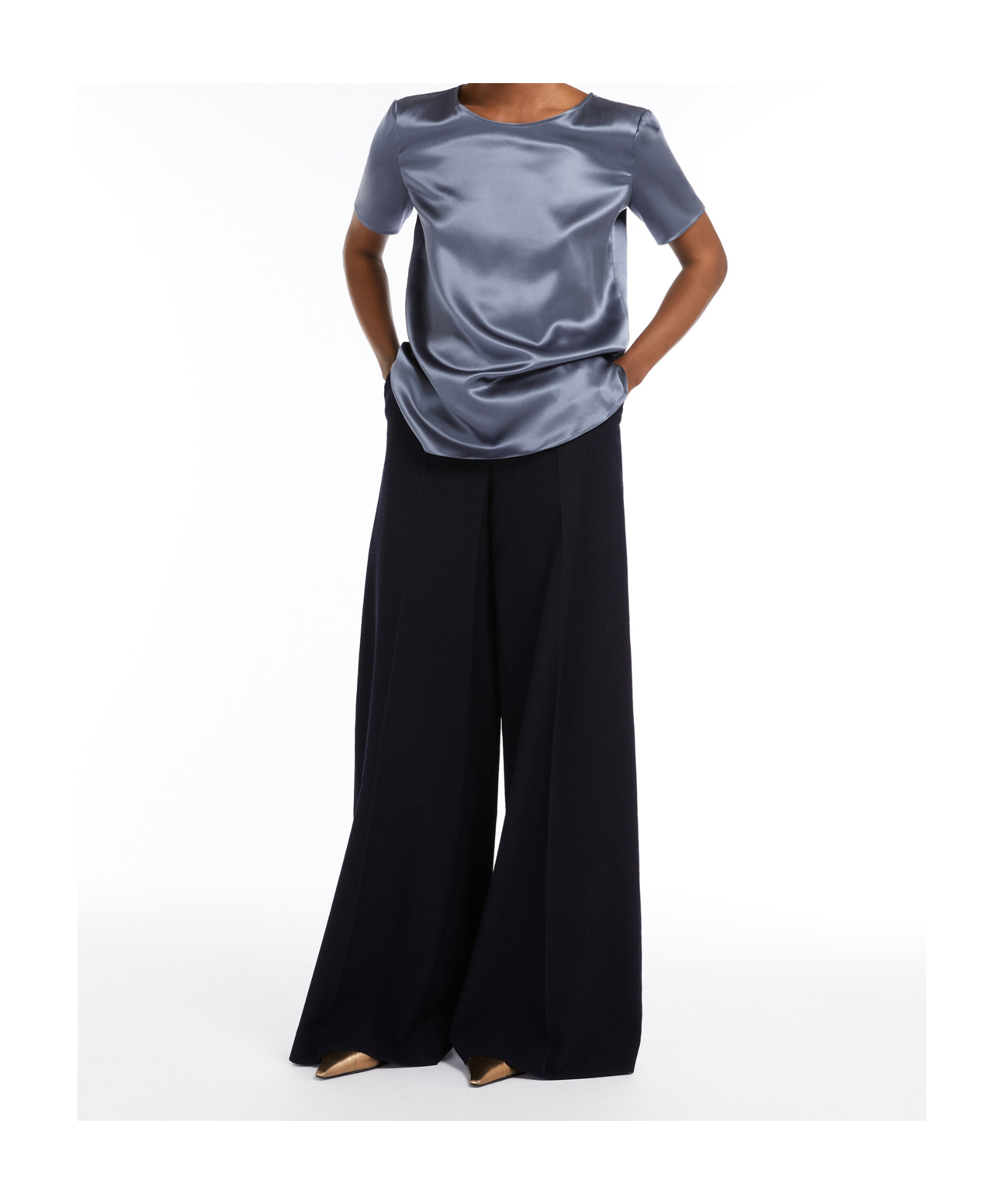 MAX MARA SILK SATIN BLOUSE