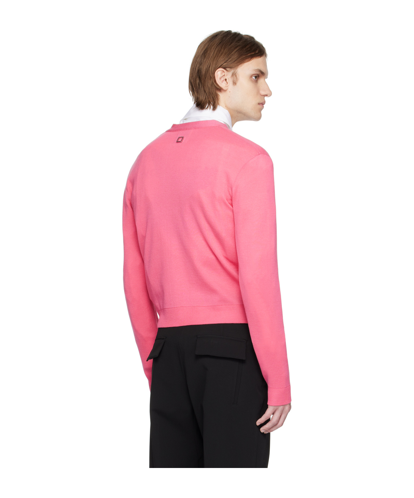Wooyoungmi Button Long-sleeved Cardigan In Pink