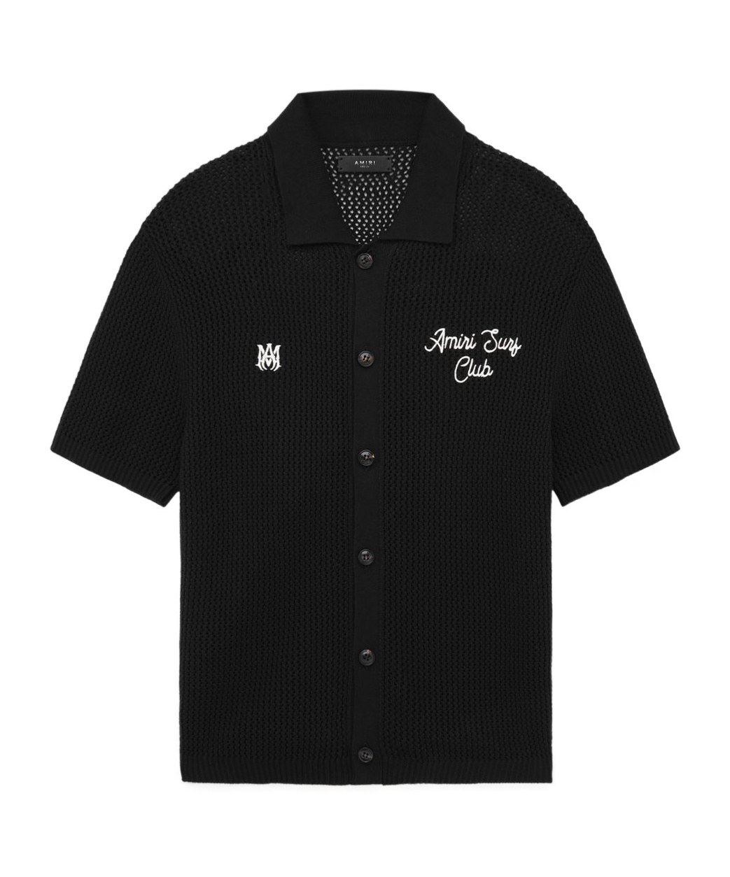 Amiri Short-sleeved Polo Shirt In Black