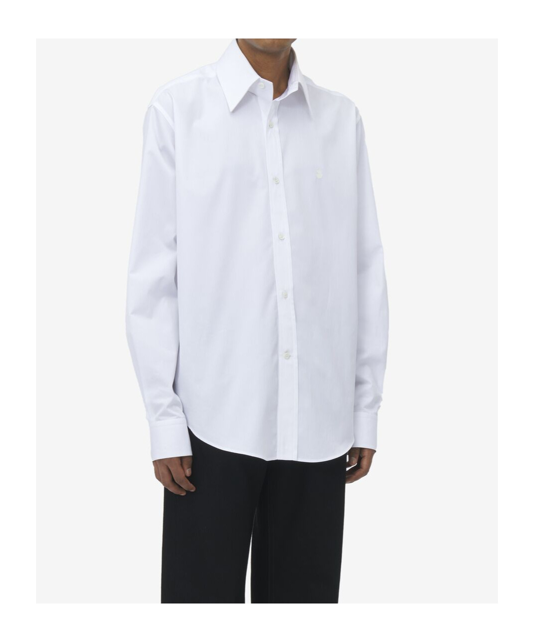 Alexander Mcqueen Long-sleeved Button Fastened Shirt In White