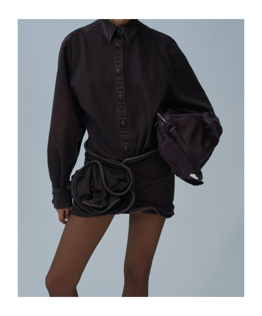 Magda Butrym Button-down Cotton Shirt In Brown