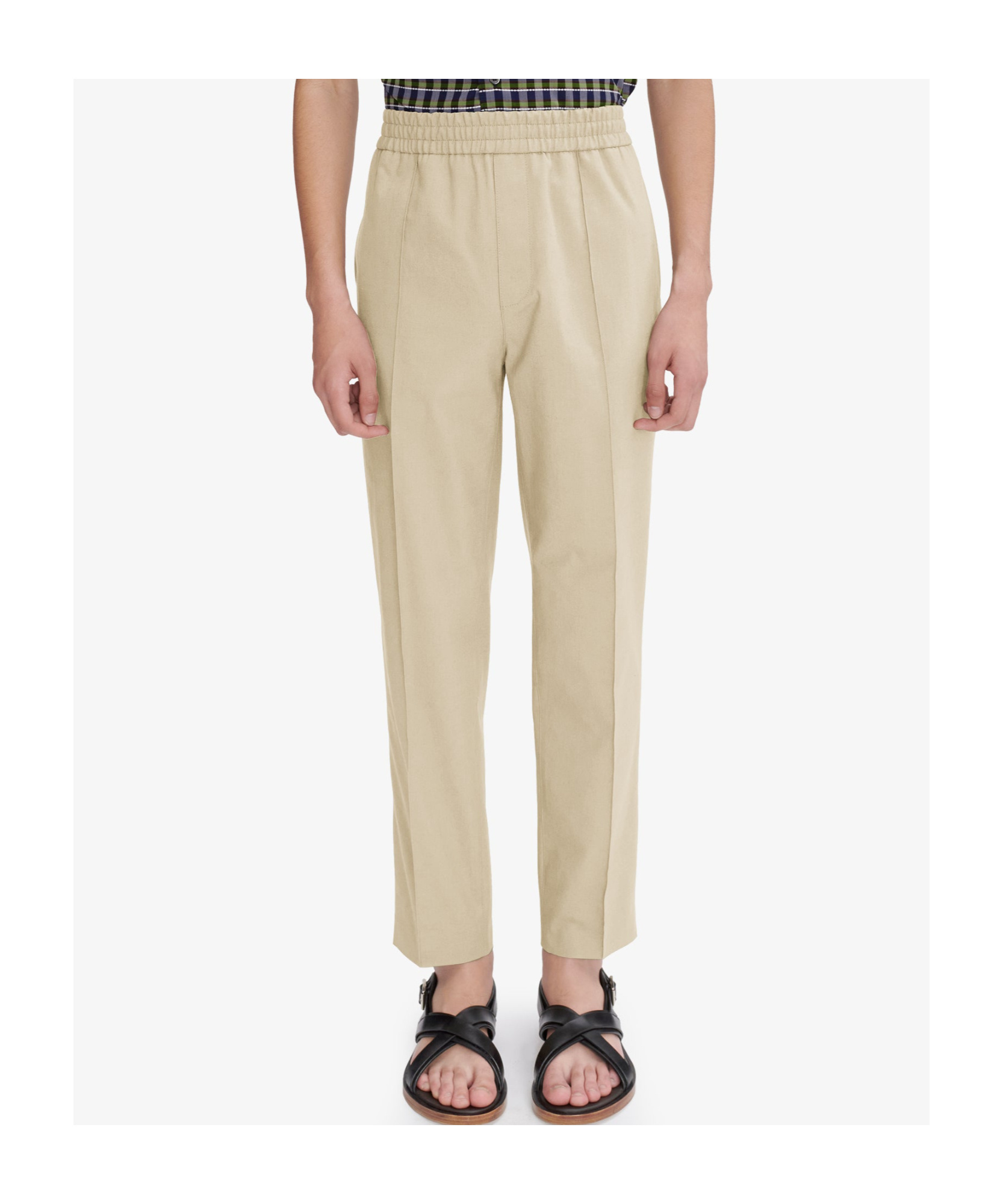 Apc Pieter Straight-leg Pants In Nude