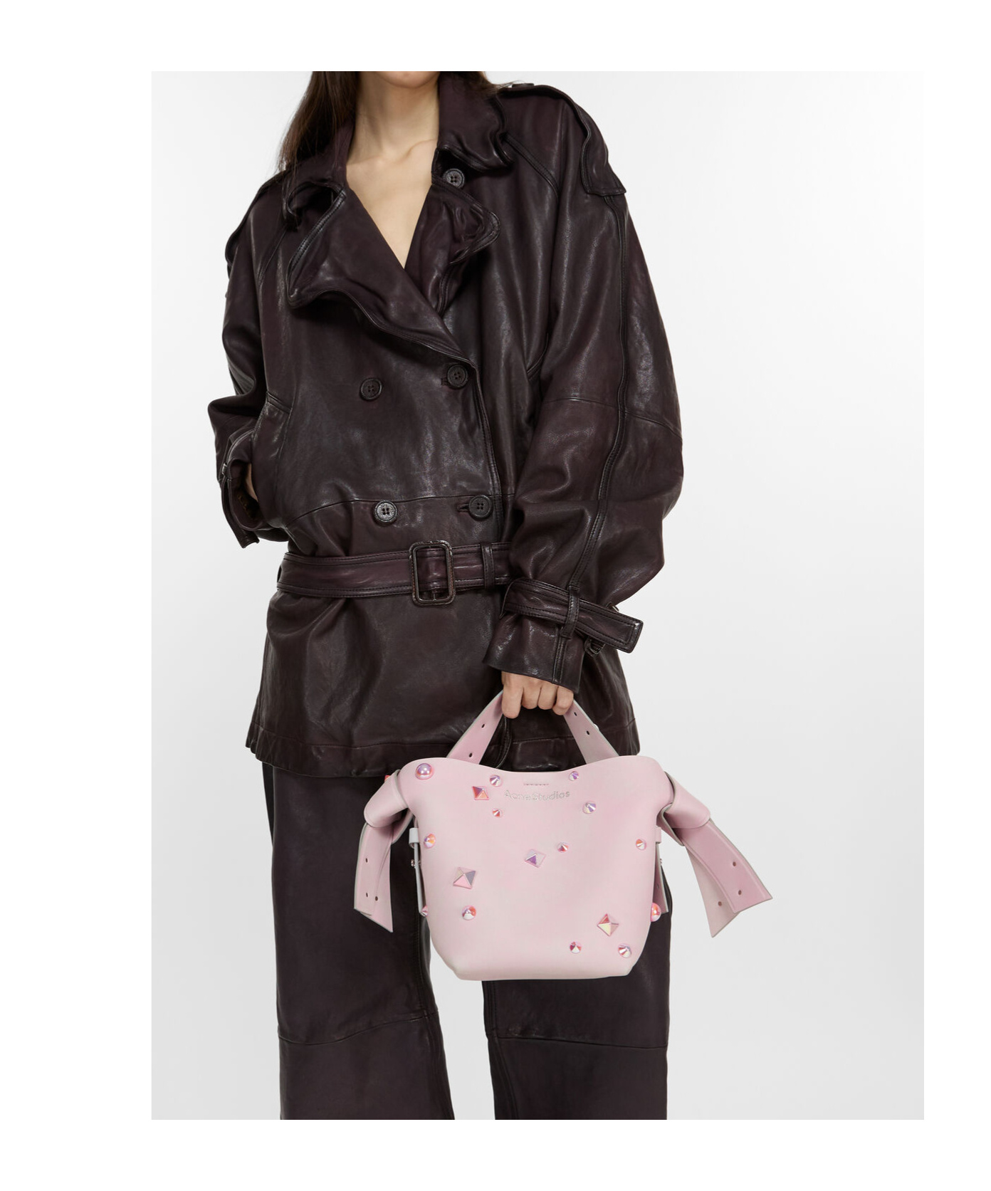 Acne Studios Musubi Mini Shoulder Bag In Pink