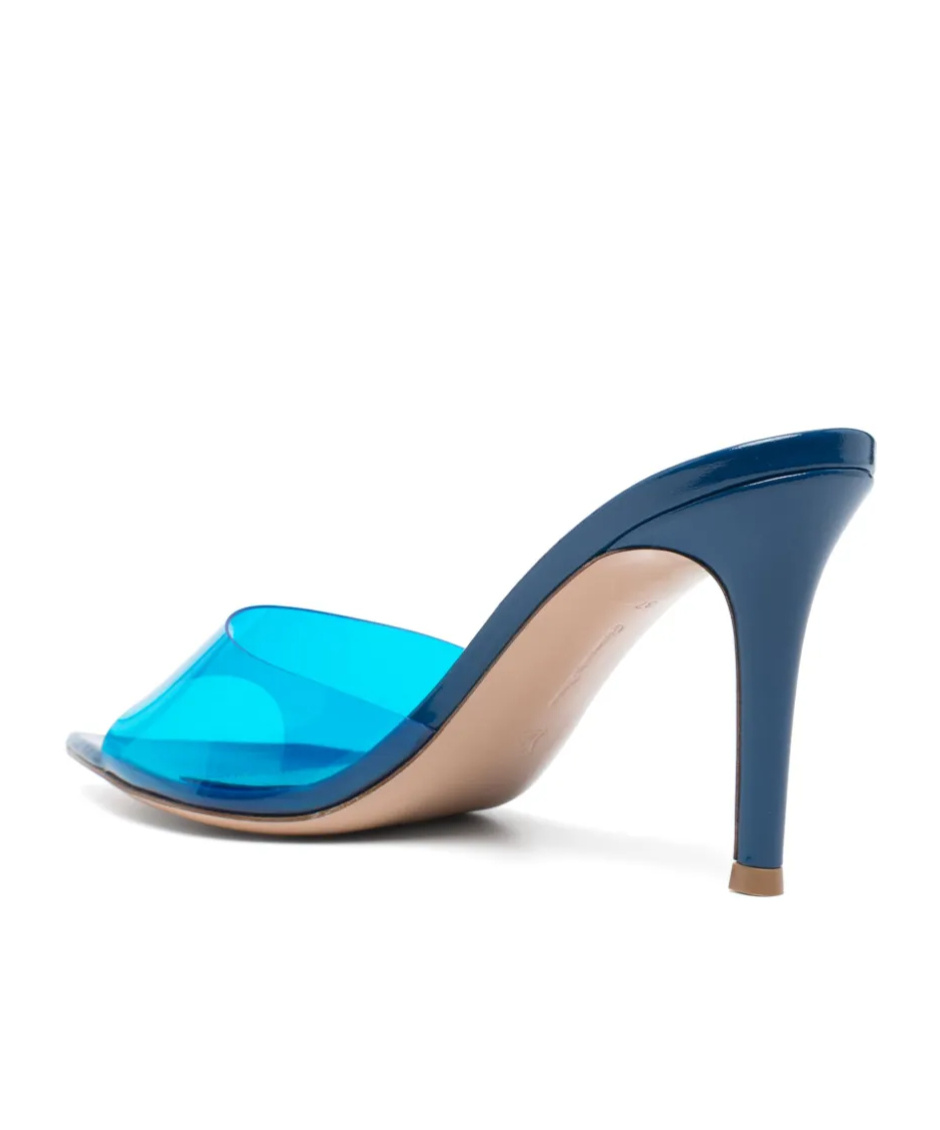 Gianvito Rossi Pointed High-heeled Sandals In Blue