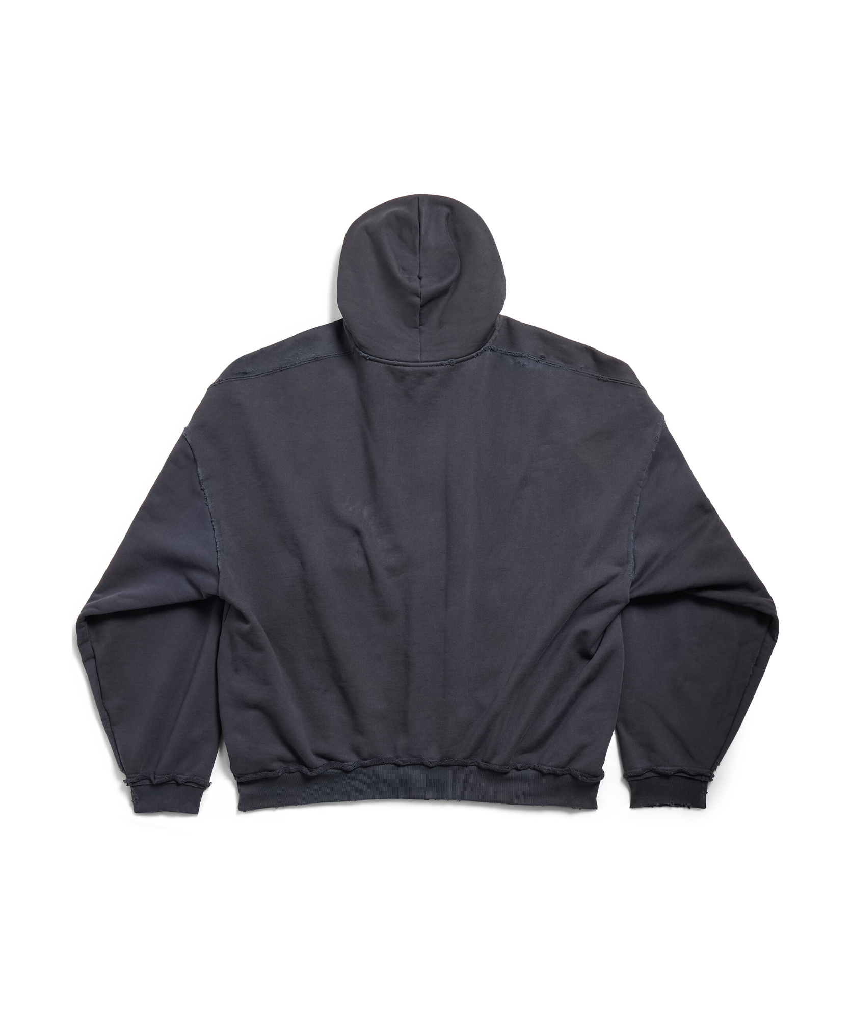 Balenciaga Ciao Bello Large-fit Hooded Sweatshirt In Black