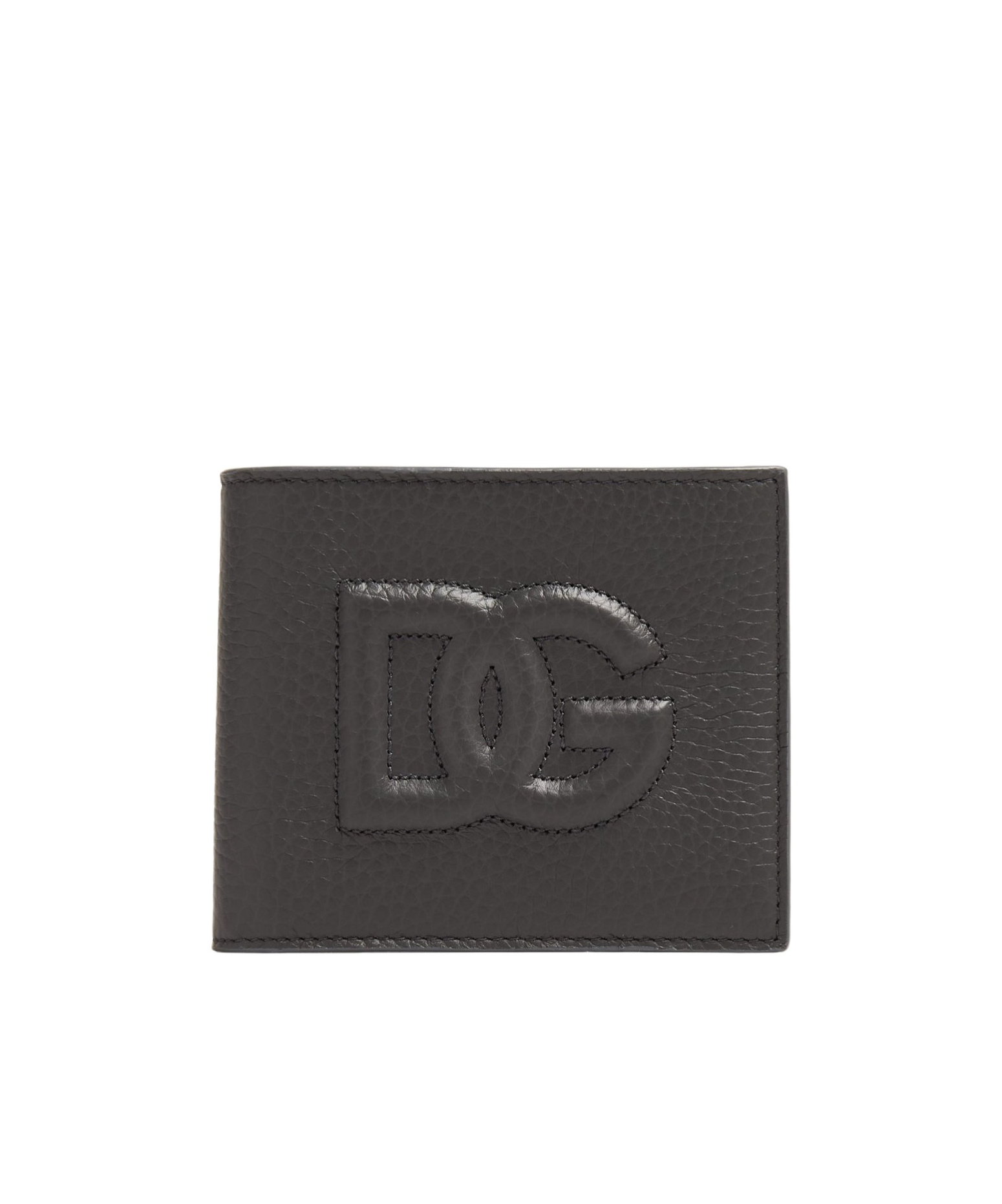 Dolce & Gabbana 3d-effect Logo Bi-fold Wallet In Black