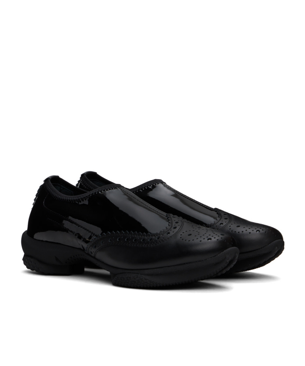 Kiko Kostadinov Sonia Slip On Brogue Shoes Onyx In Black