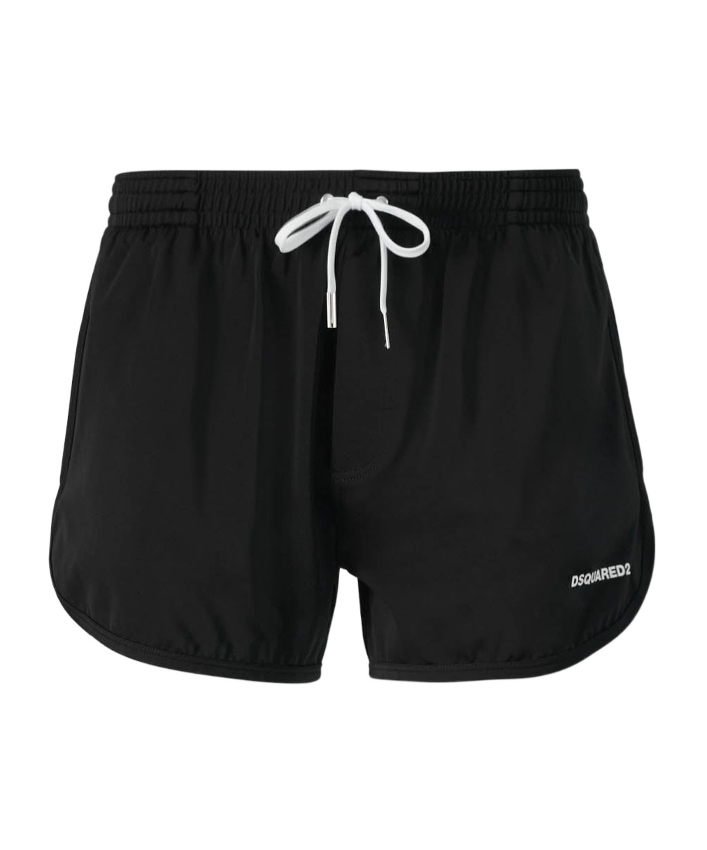 DSQUARED2 DSQUARED2 LOGO PRINTED DRAWSTRING SWIM SHORTS