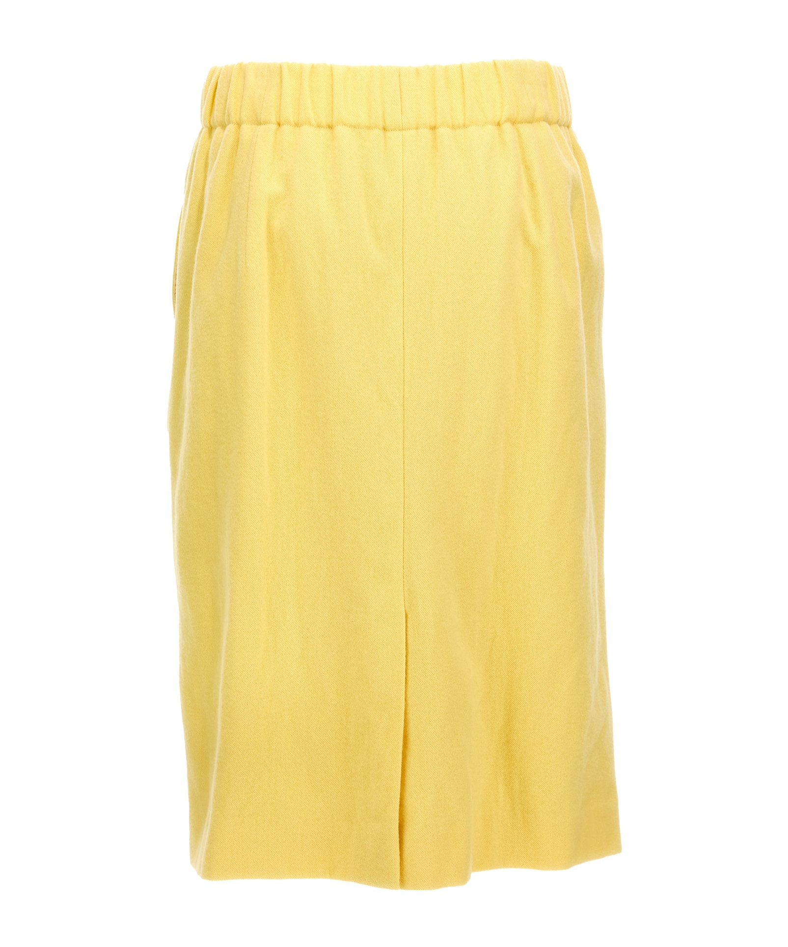 Dries Van Noten 'safya' Skirt With Back Slit And Side Pockets In Yellow