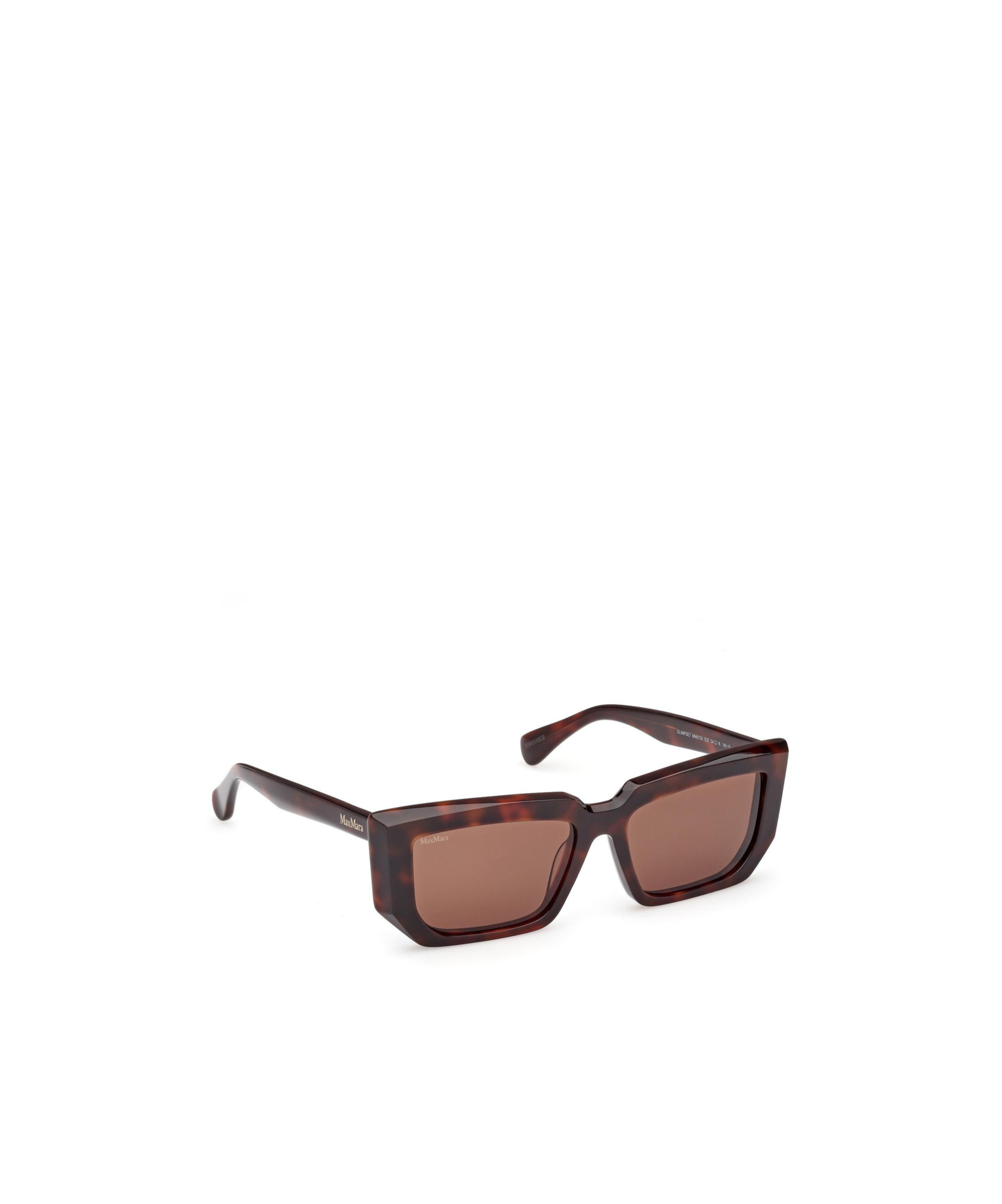 Max Mara Logo Sunglasses In Brown