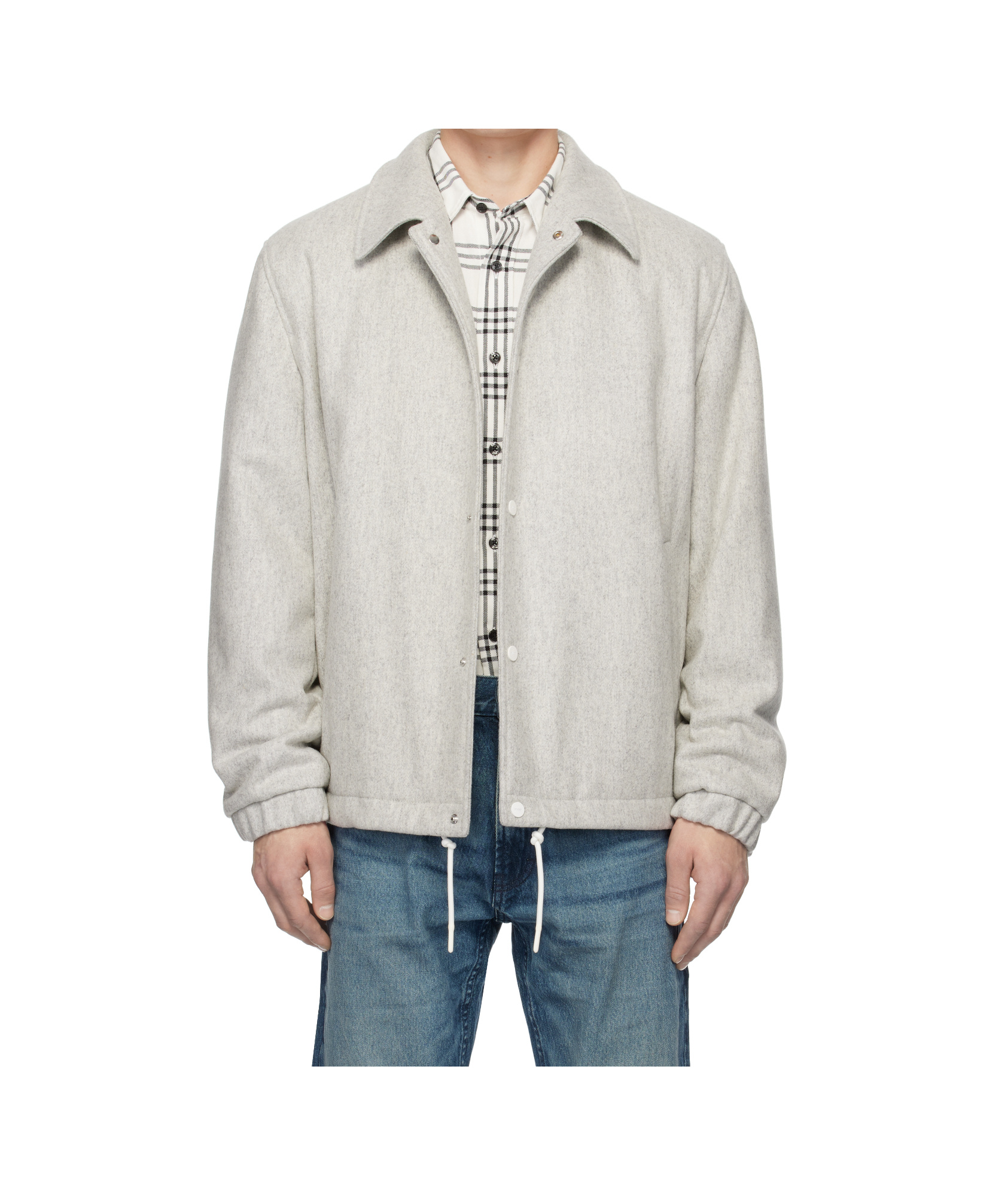 Hugo Boss Long Sleeve Casual Jacket In White