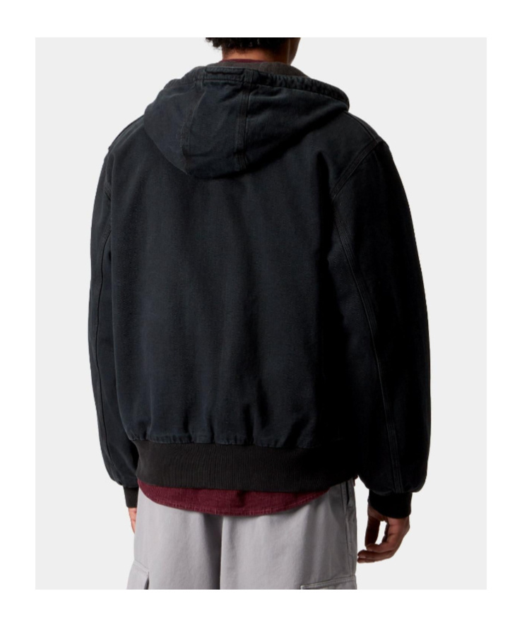 Carhartt Active Sweat Cotton Blend Jacket In Black