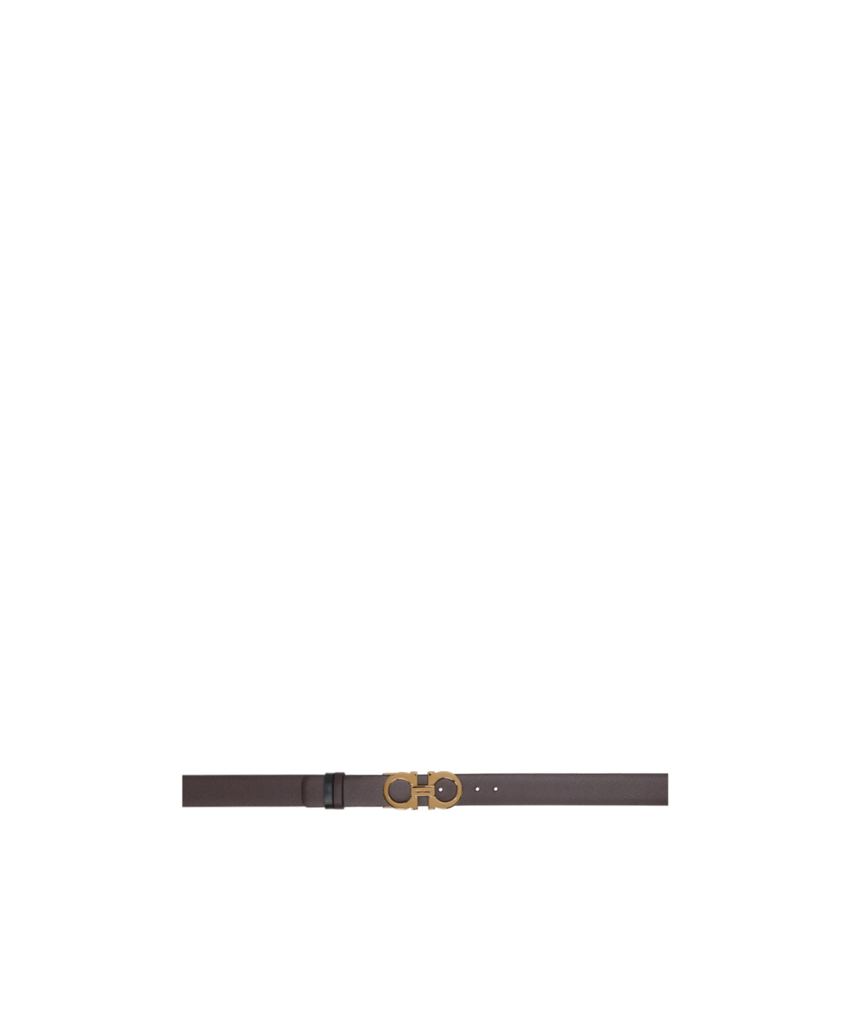 Ferragamo Gancini Double-sided Belt In Green