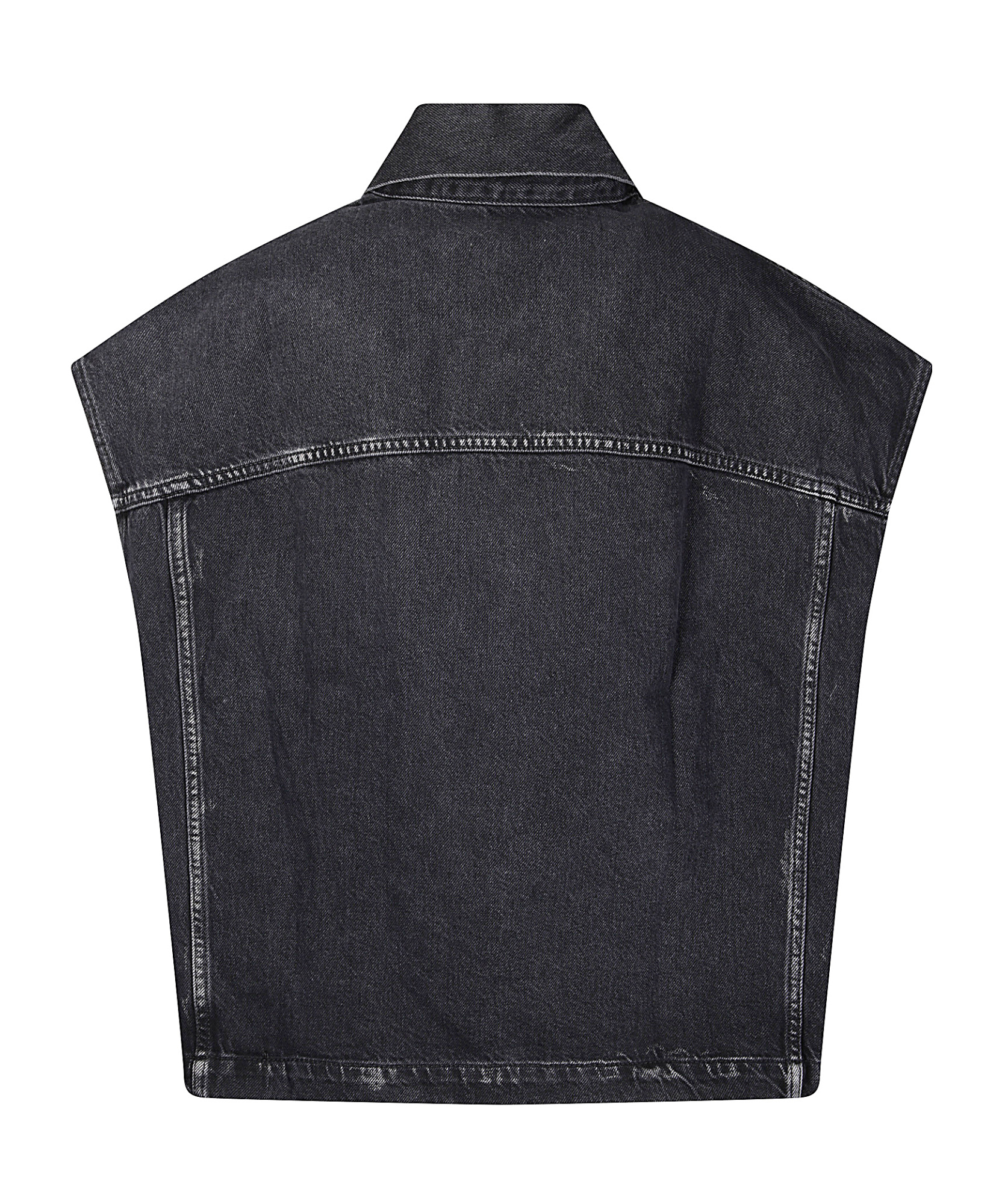 Haikure Black Gail Mid Denim Jacket In Black