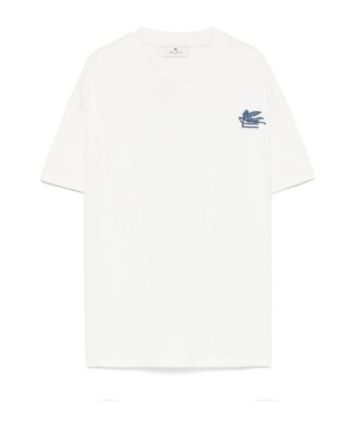 Etro Pegaso-embroidered T-shirt In White