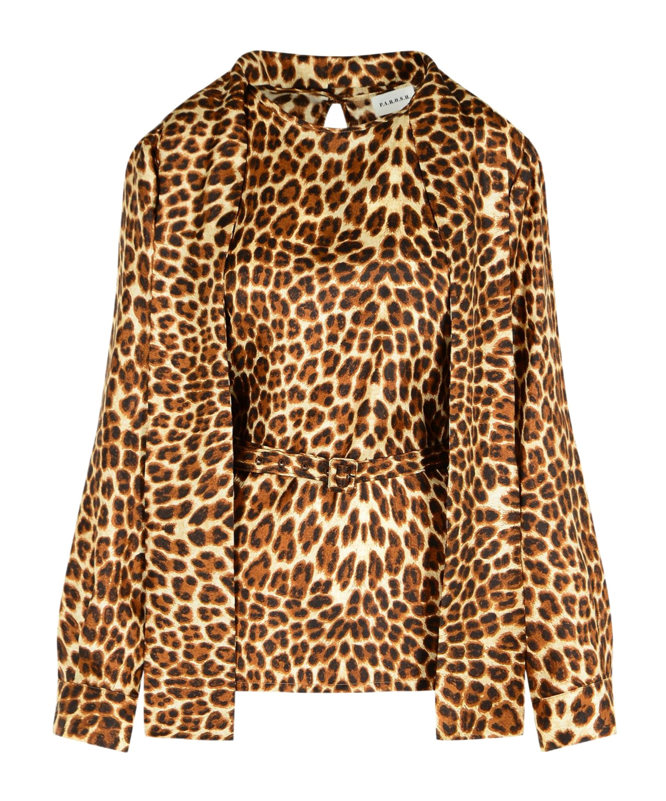 P.a.r.o.s.h Long-sleeved Blouse In Brown