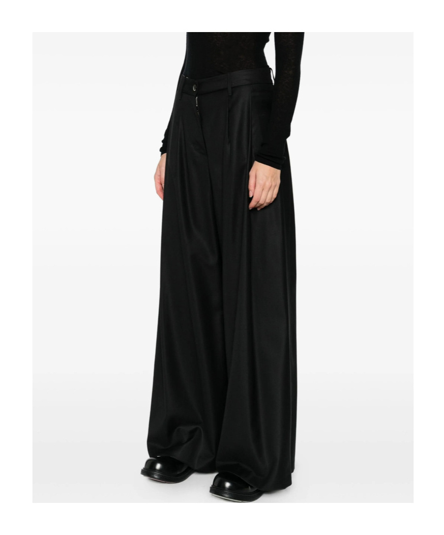 Nine In The Morning Casual Pants With Belt Loops In Black