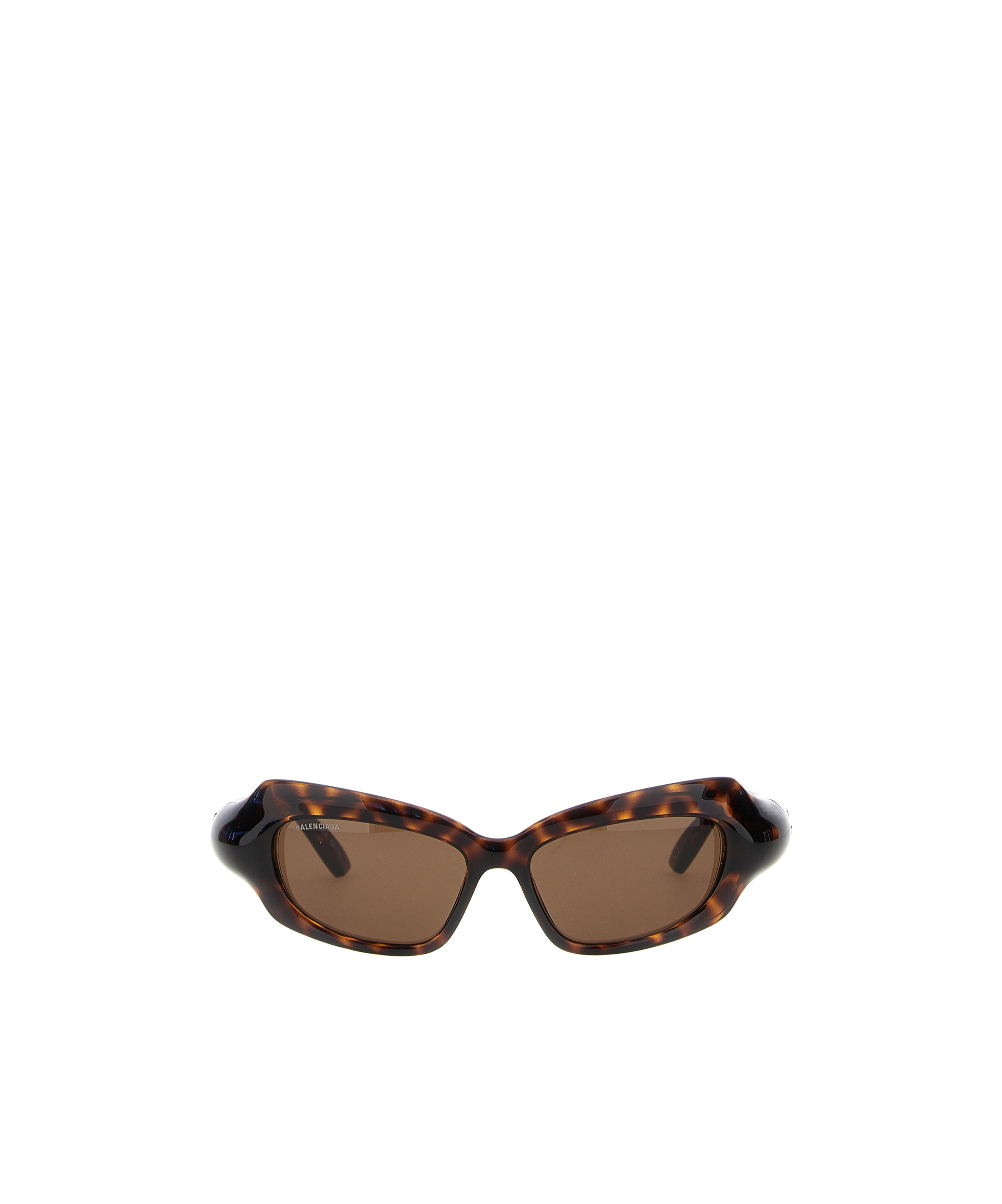 Balenciaga Eyewear Palazzo Rectangle Sunglasses In Brown