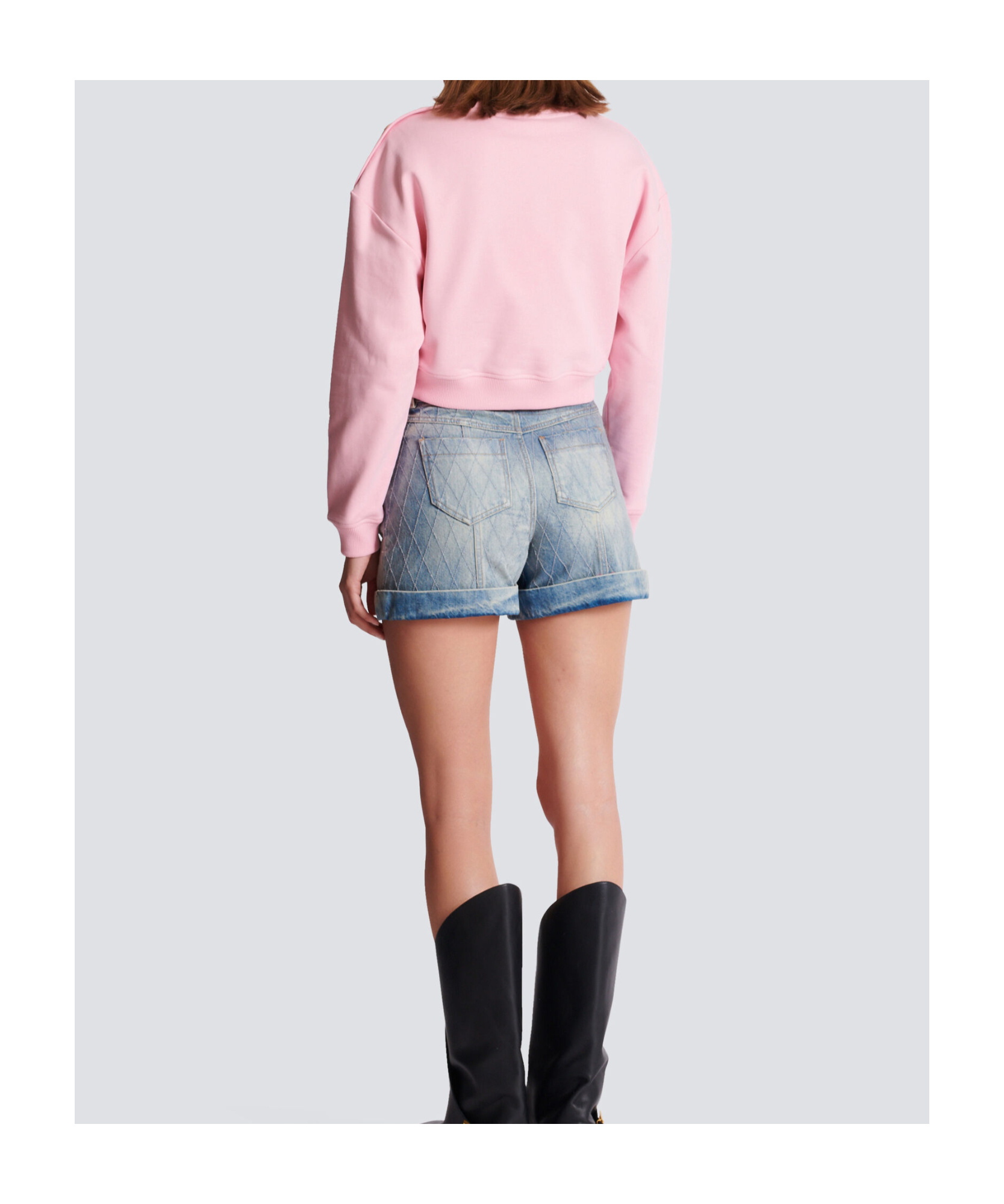 Shop Balmain Printed Paris Sweatshirt