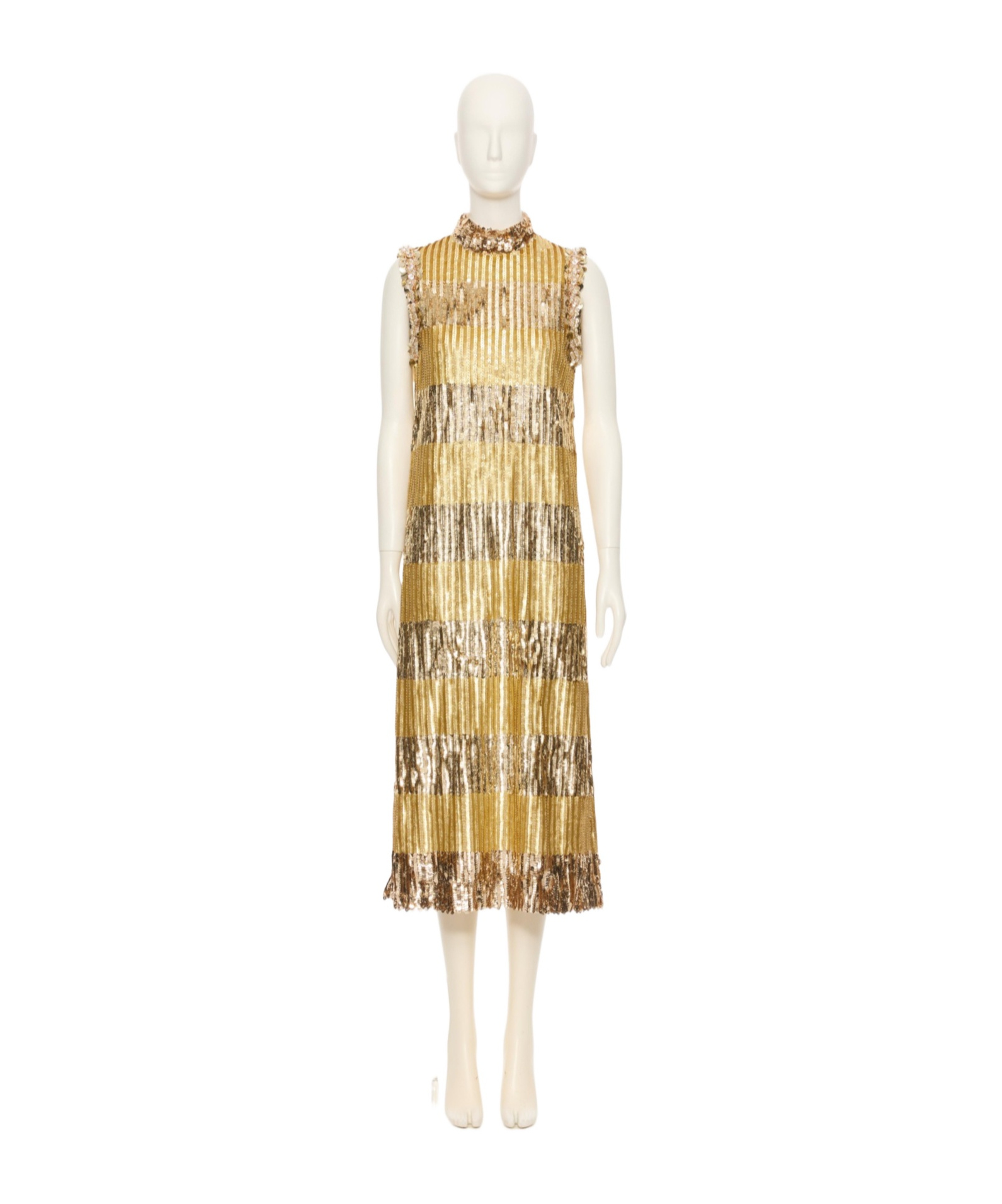 Valentino Embroidered Tulle Illusione Midi Dress In Gold