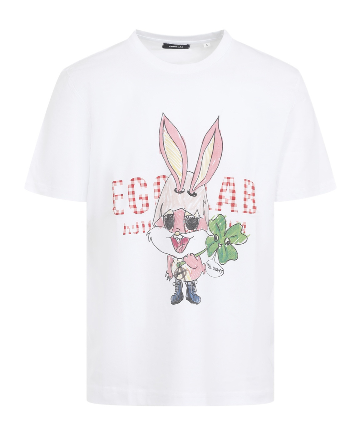 Egonlab Lapinou Tee Shirt In Off White