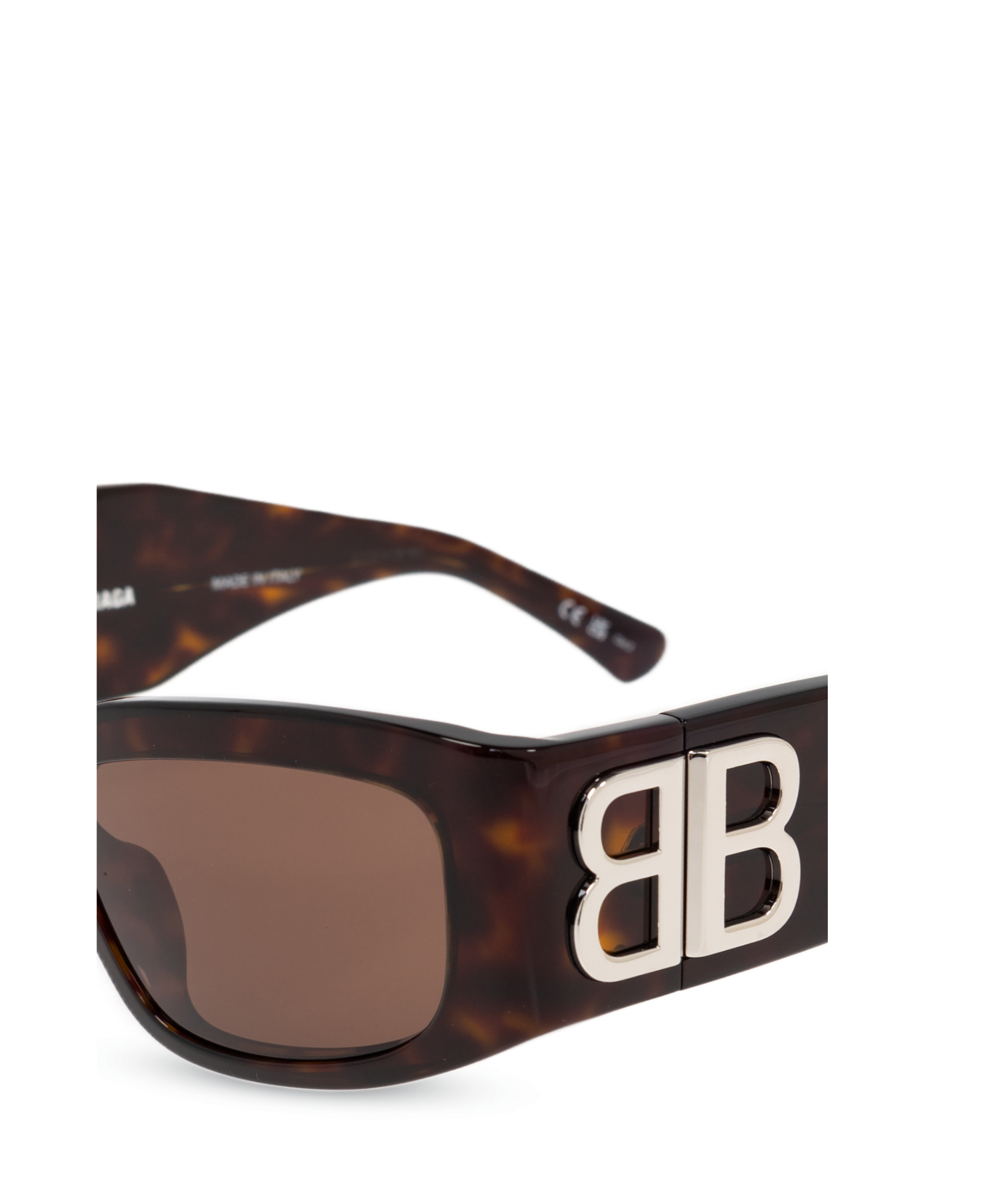 Balenciaga Womens Brown Bb0328s Rectangular-frame Acetate Sunglasses In Brown