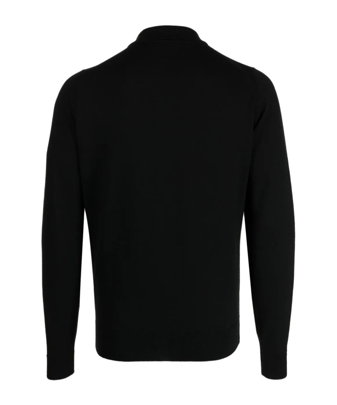 John Smedley Long-sleeved Zipper Cardigan In Black