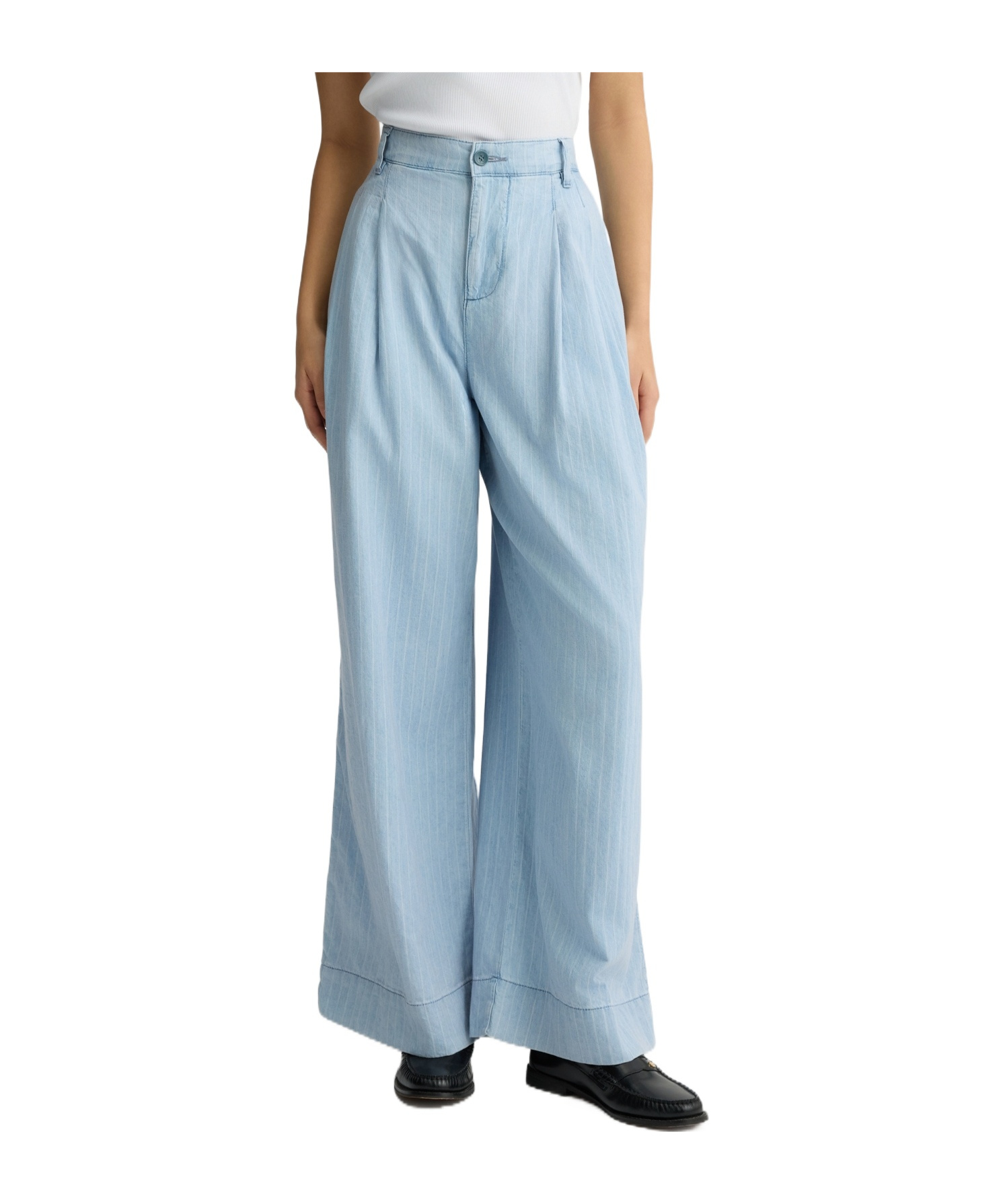 Liu •jo Pinstripe Denim Trousers