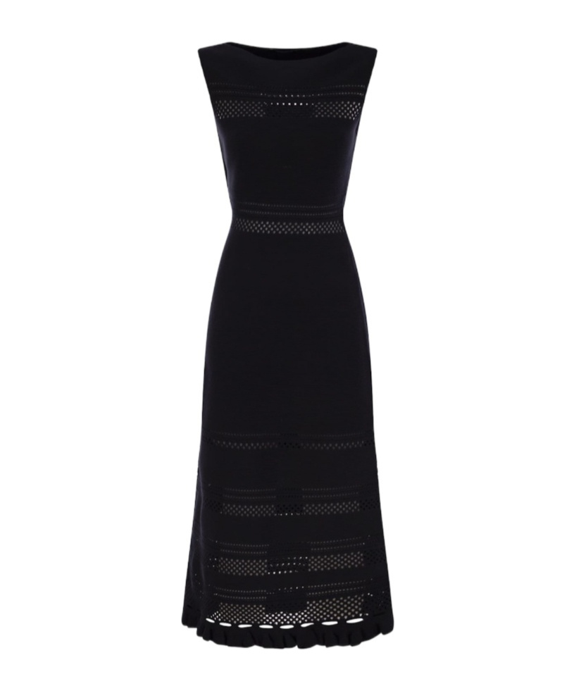 Fabiana Filippi Light Cotton Sleeveless Dress In Blue