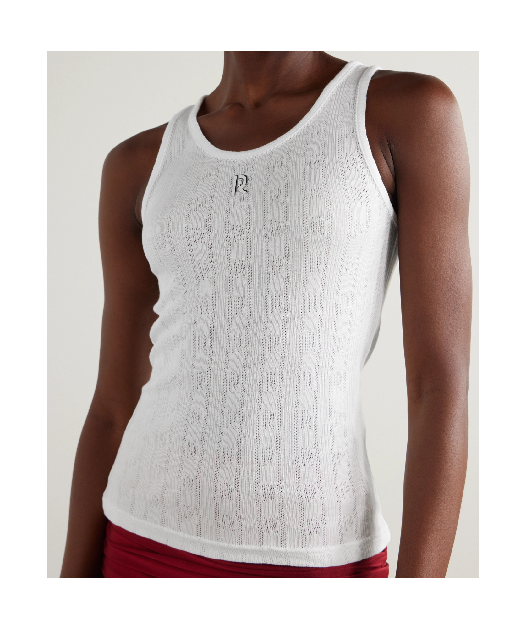 RABANNE LOGO-PLAQUE TANK TOP