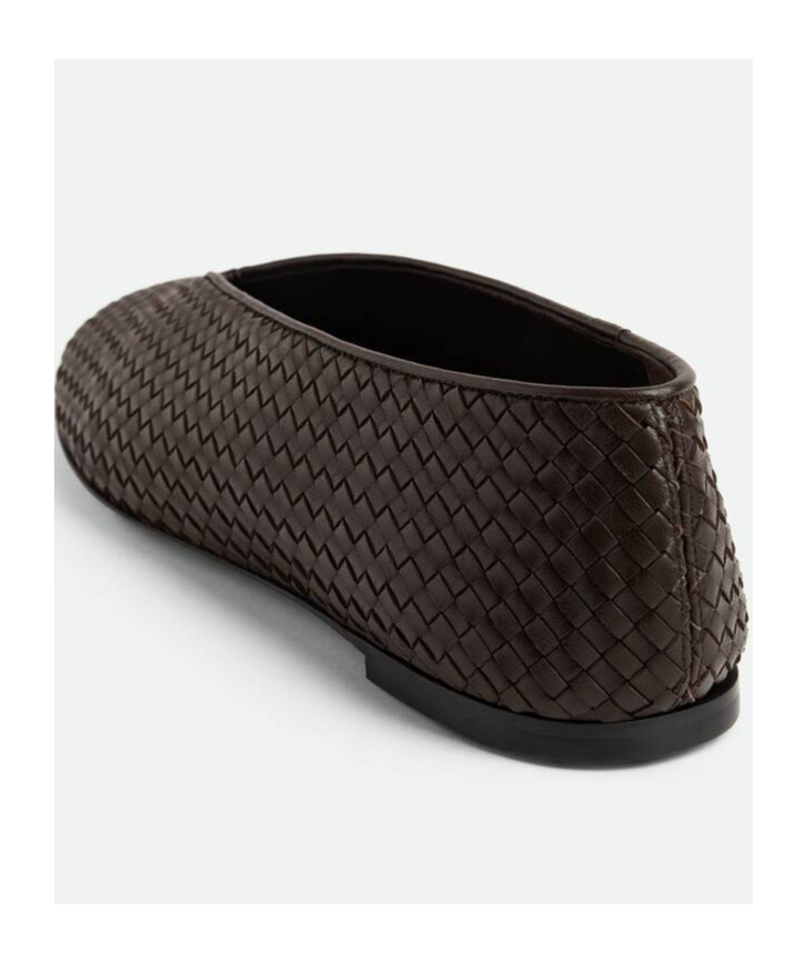 Bottega Veneta Micro Woven Nappa Leather Ballerina Flats