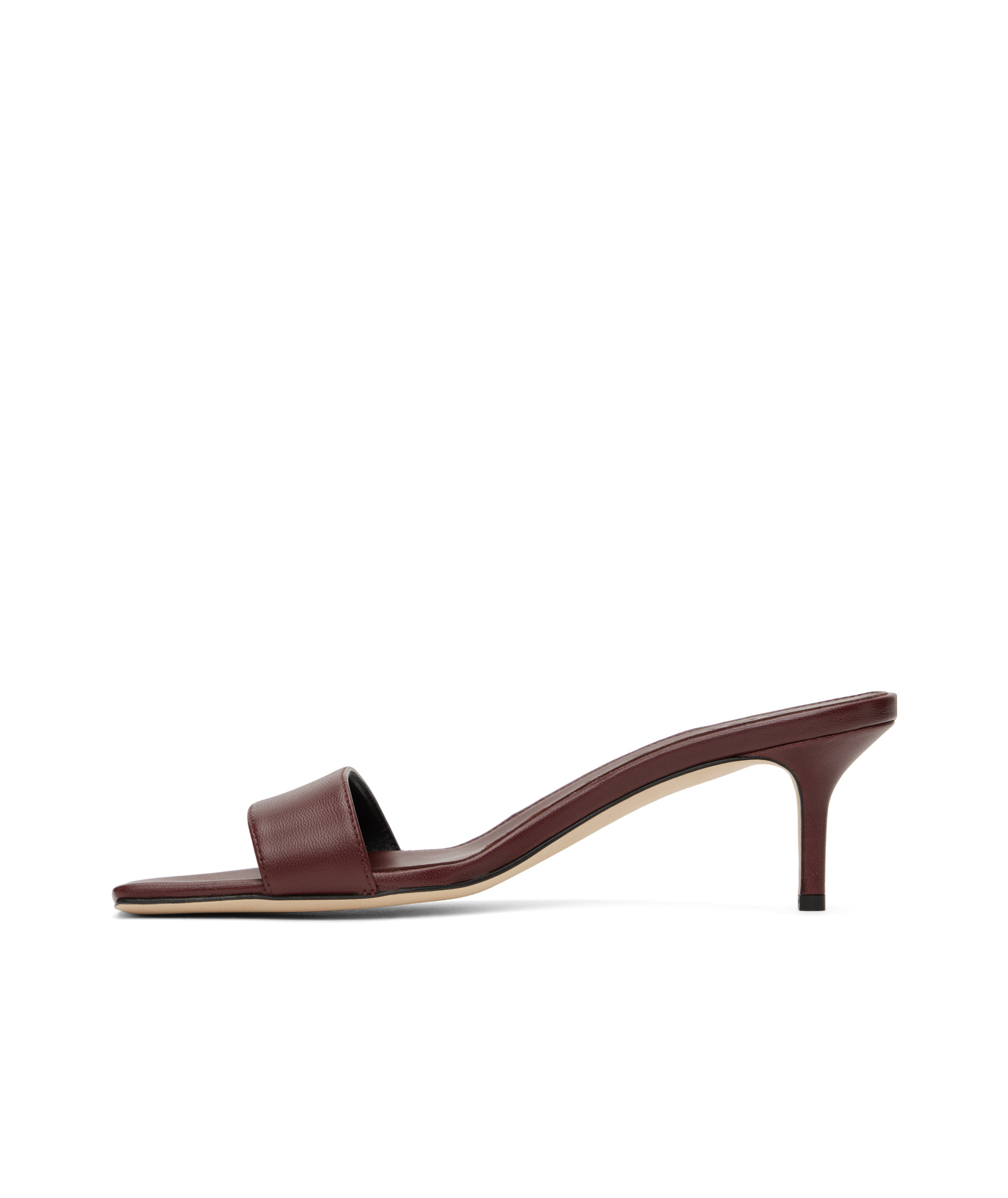 Aeyde Brown Ilvy Kid Suede Leather Mules
