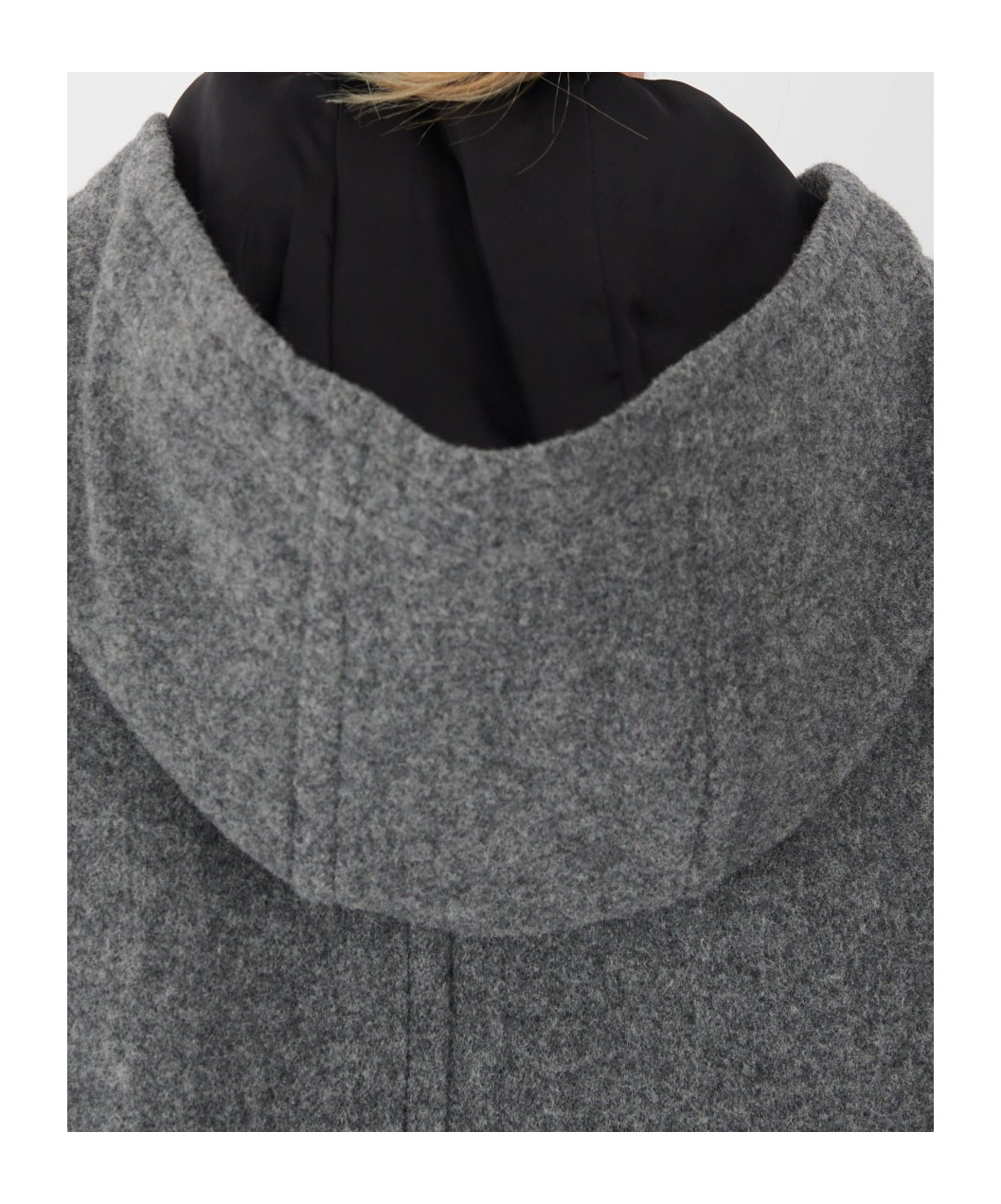Comme Des Garçons Long-sleeved Coat In Gray