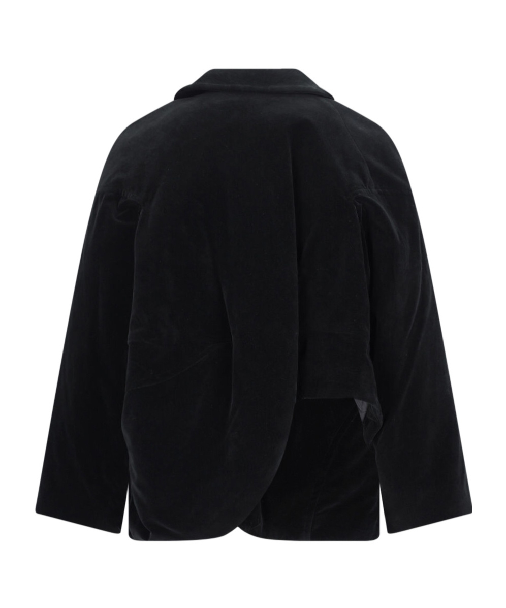 COMME DES GARÇONS COMME DES GARÇONS COMME DES GARÇONS BUTTONED VELVET COAT 