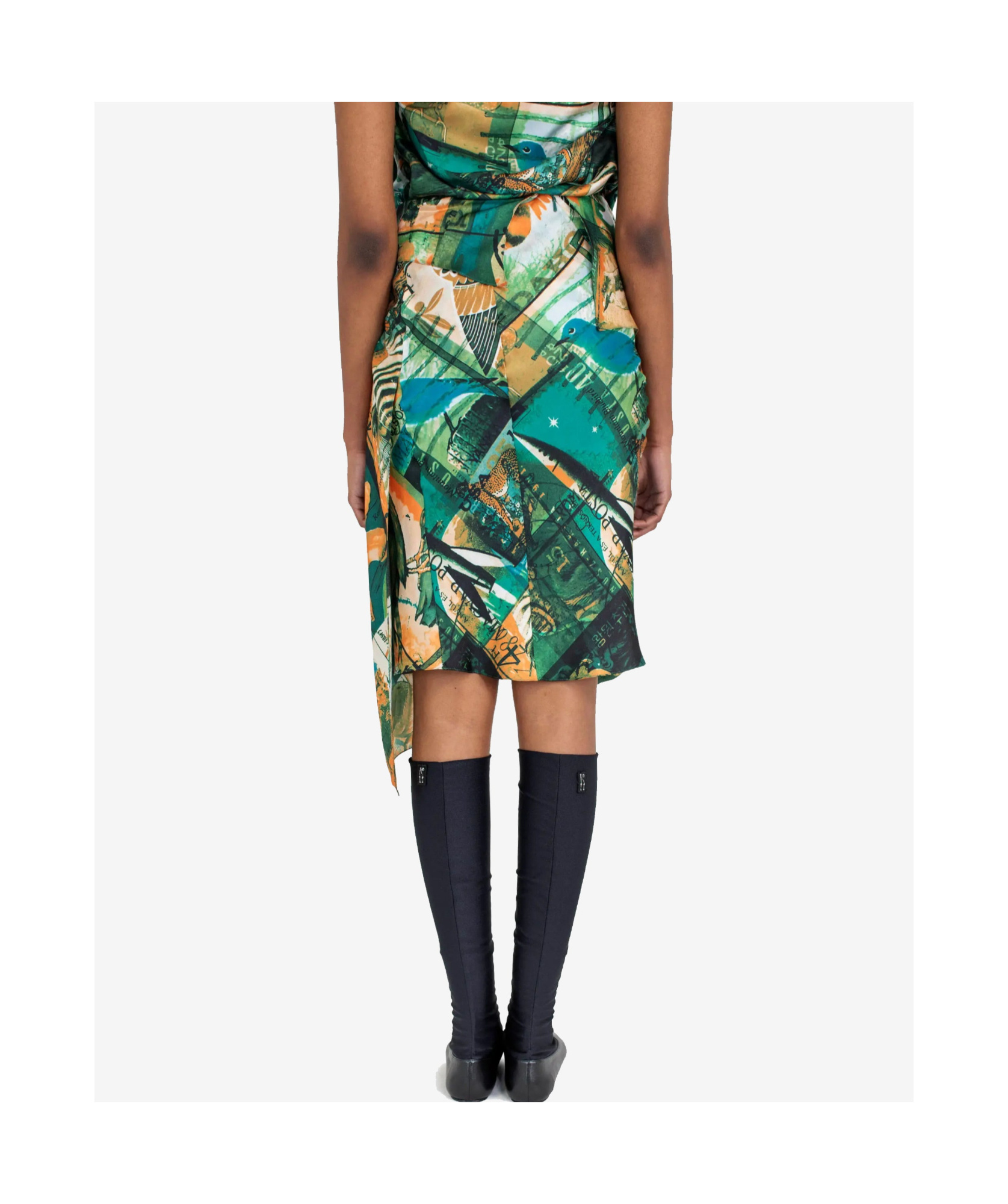 Kiko Kostadinov Kukri Draped Skirt