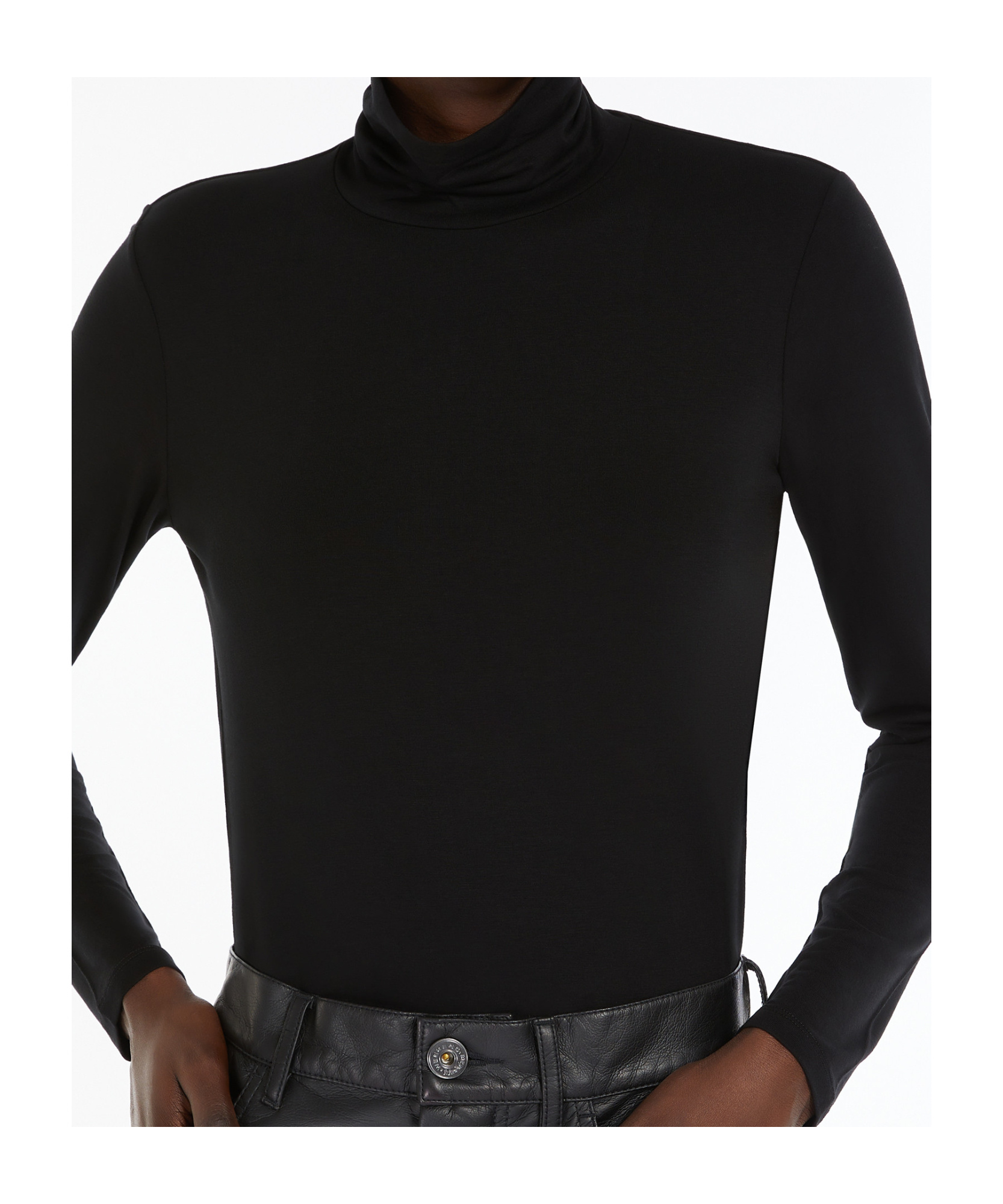 Weekend Max Mara Long-sleeved T-shirt In Black
